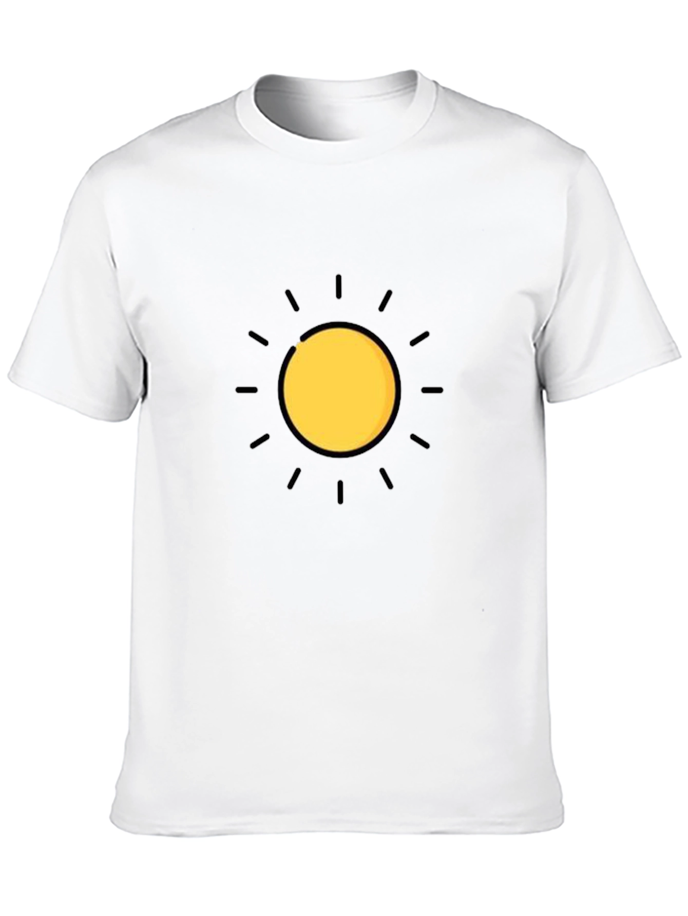 Radiant Sun Graphic Tee - Stylish Black T-Shirt