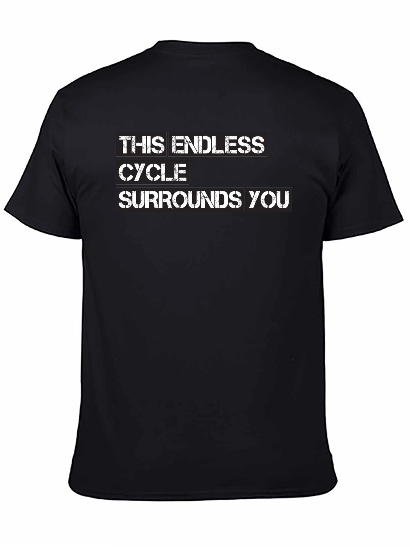 Endless Cycle Graphic Black T-Shirt