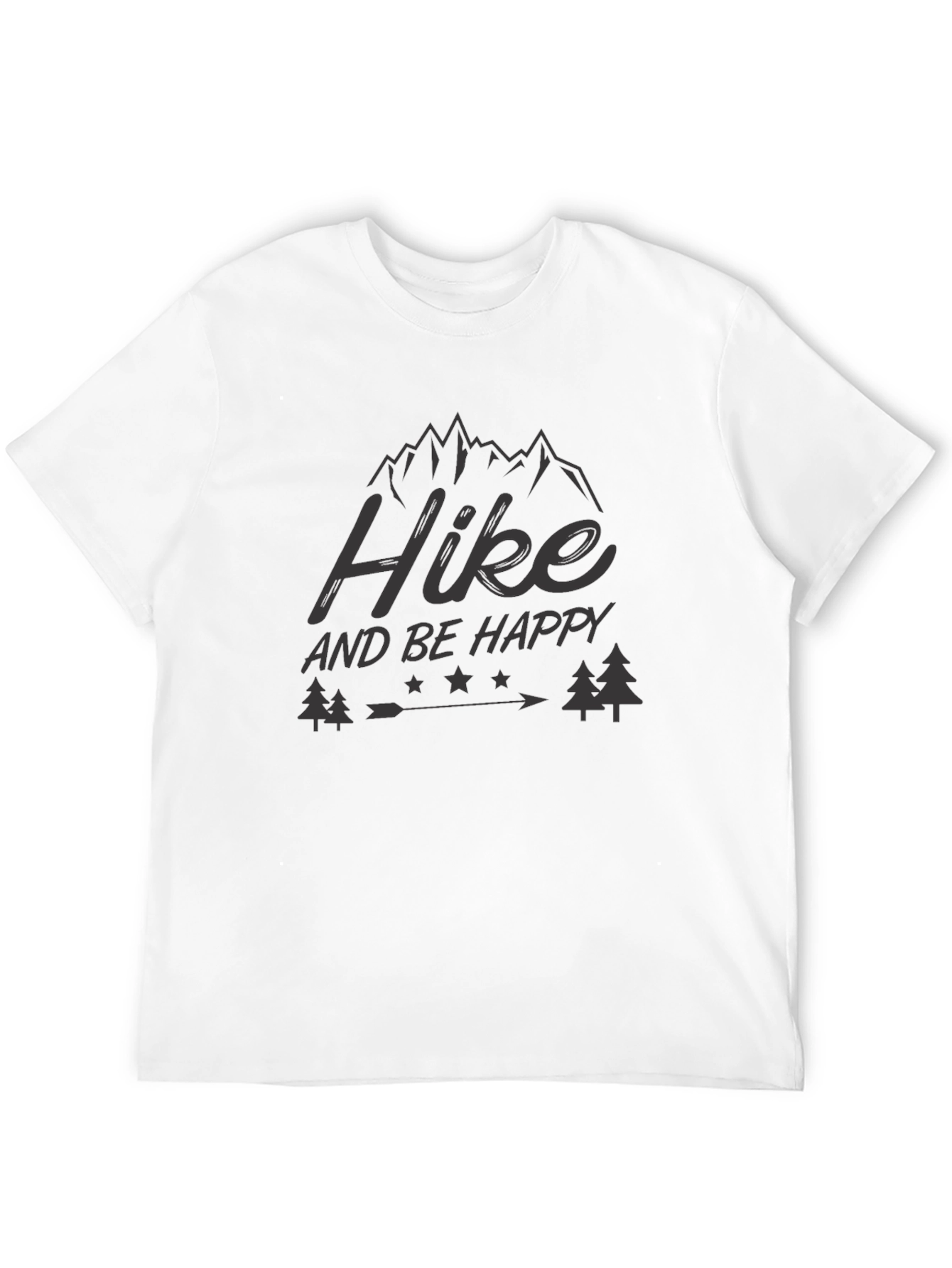 Hike and Be Happy Graphic Tee - Adventure Awaits