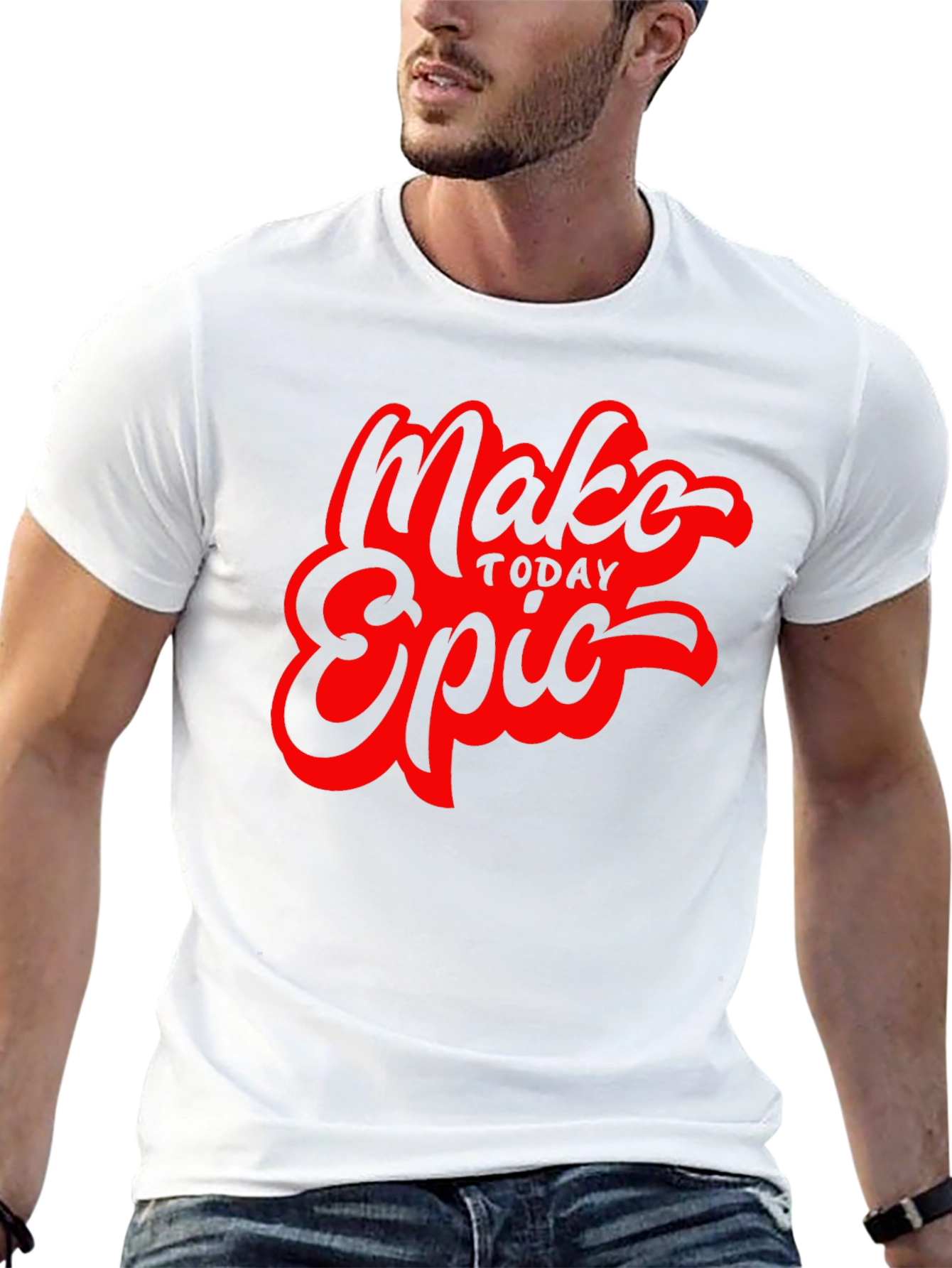 Make Today Epic Graphic Tee - Trendy Black T-Shirt