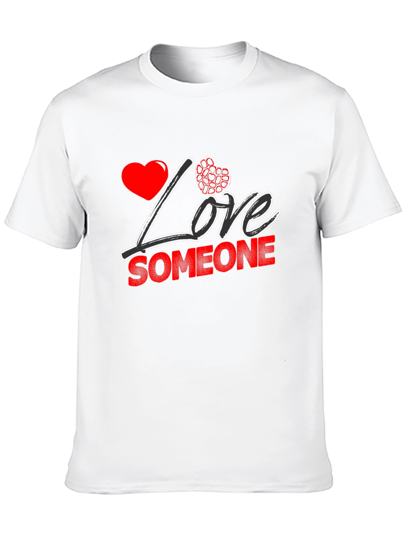 Love Someone Black T-Shirt Valentines Day Gift