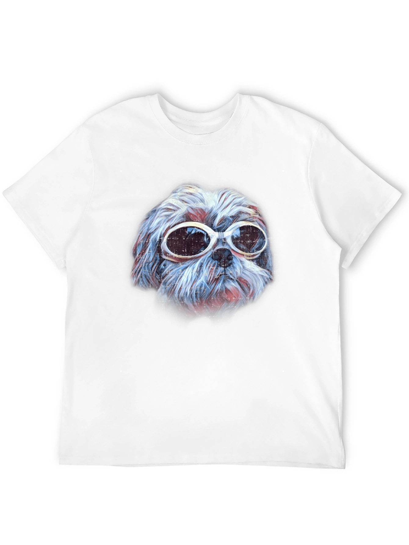 Dog with Sunglasses Graphic Tee - Cool Casual Style