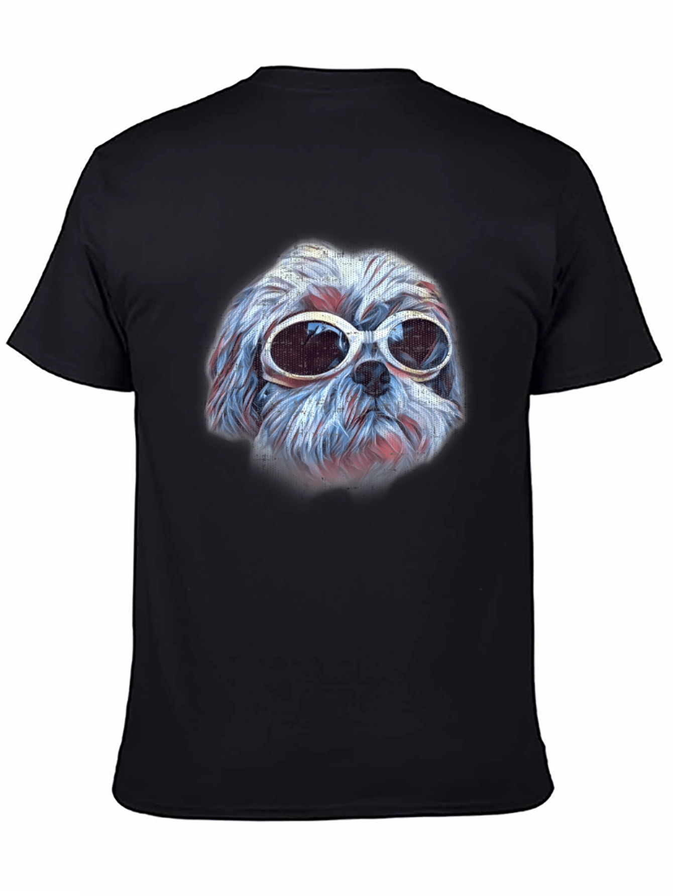 Dog with Sunglasses Graphic Tee - Cool Casual Style