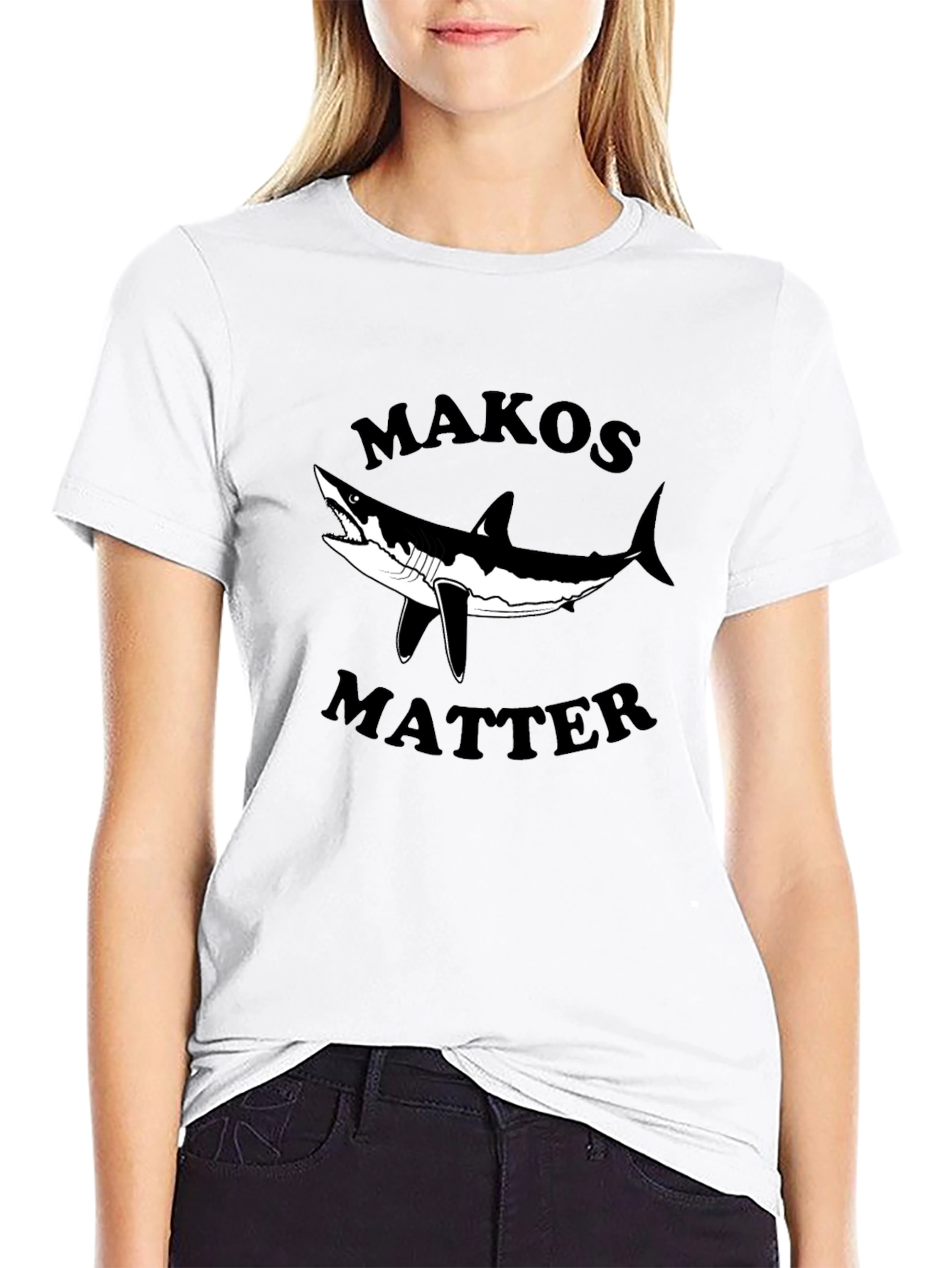Makos Matter Graphic T-Shirt - Black Cotton Tee