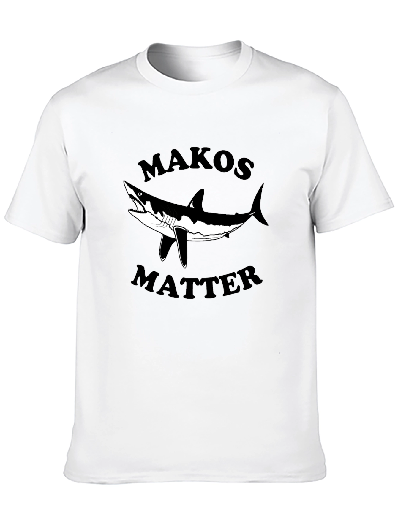 Makos Matter Graphic T-Shirt - Black Cotton Tee