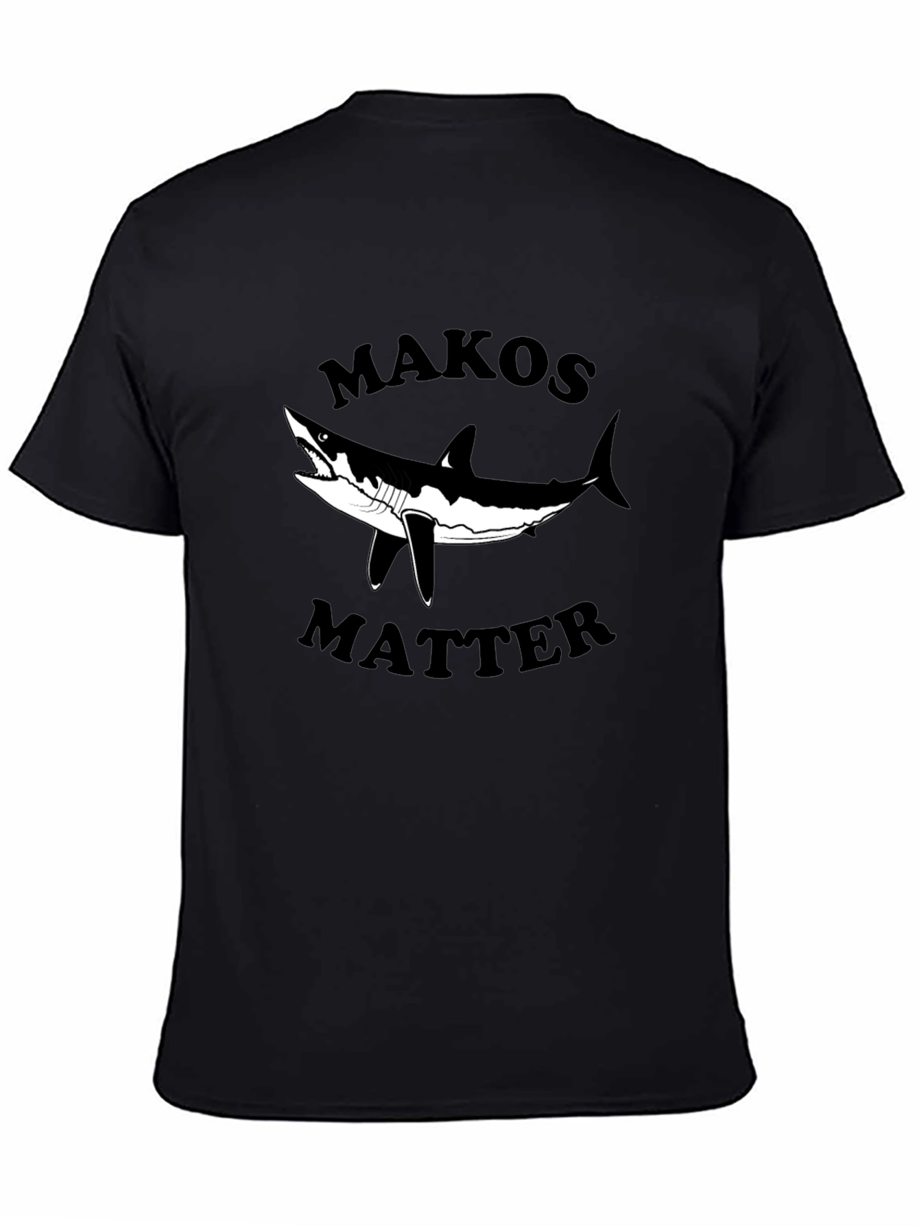 Makos Matter Graphic T-Shirt - Black Cotton Tee