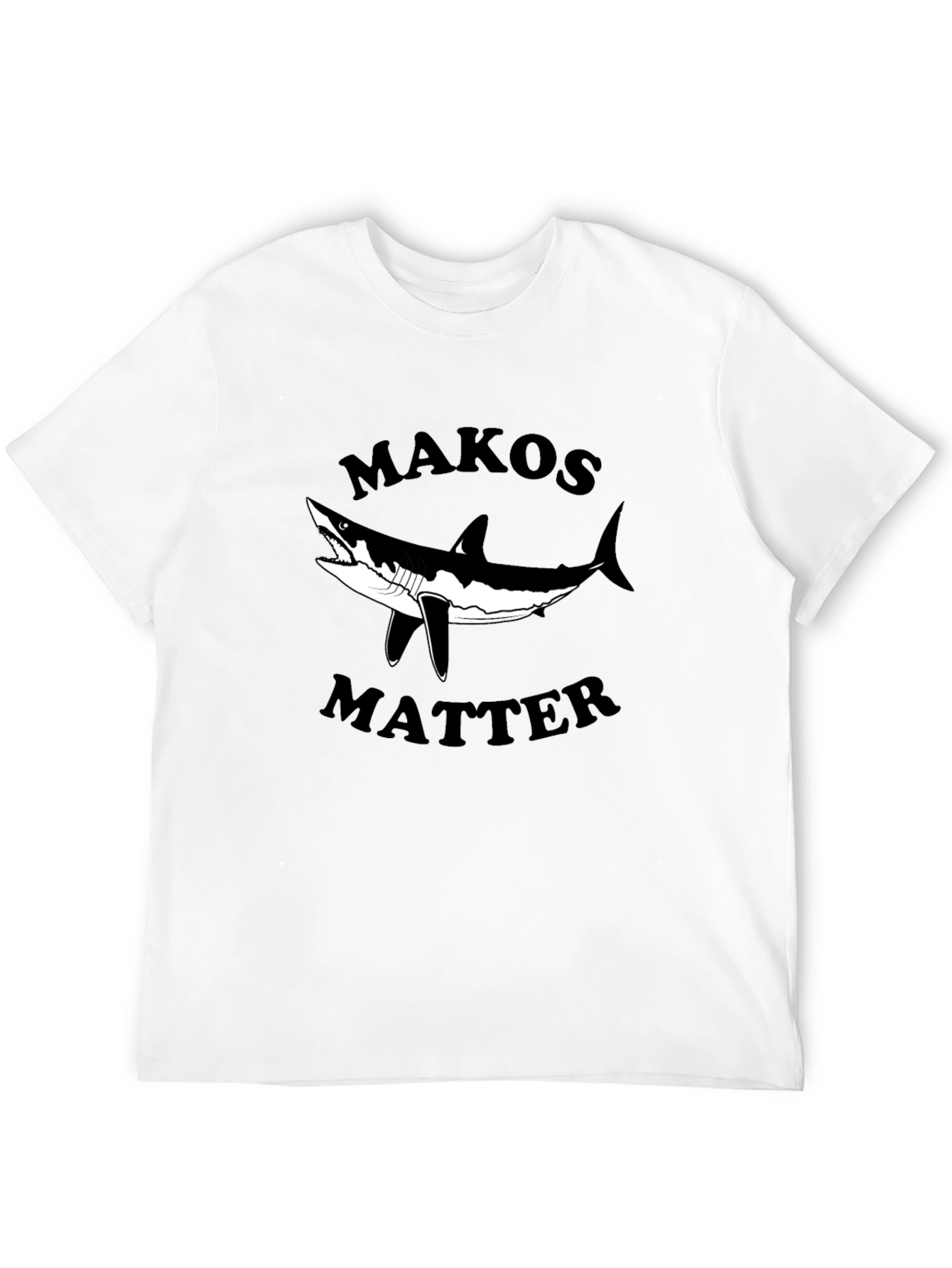Makos Matter Graphic T-Shirt - Black Cotton Tee