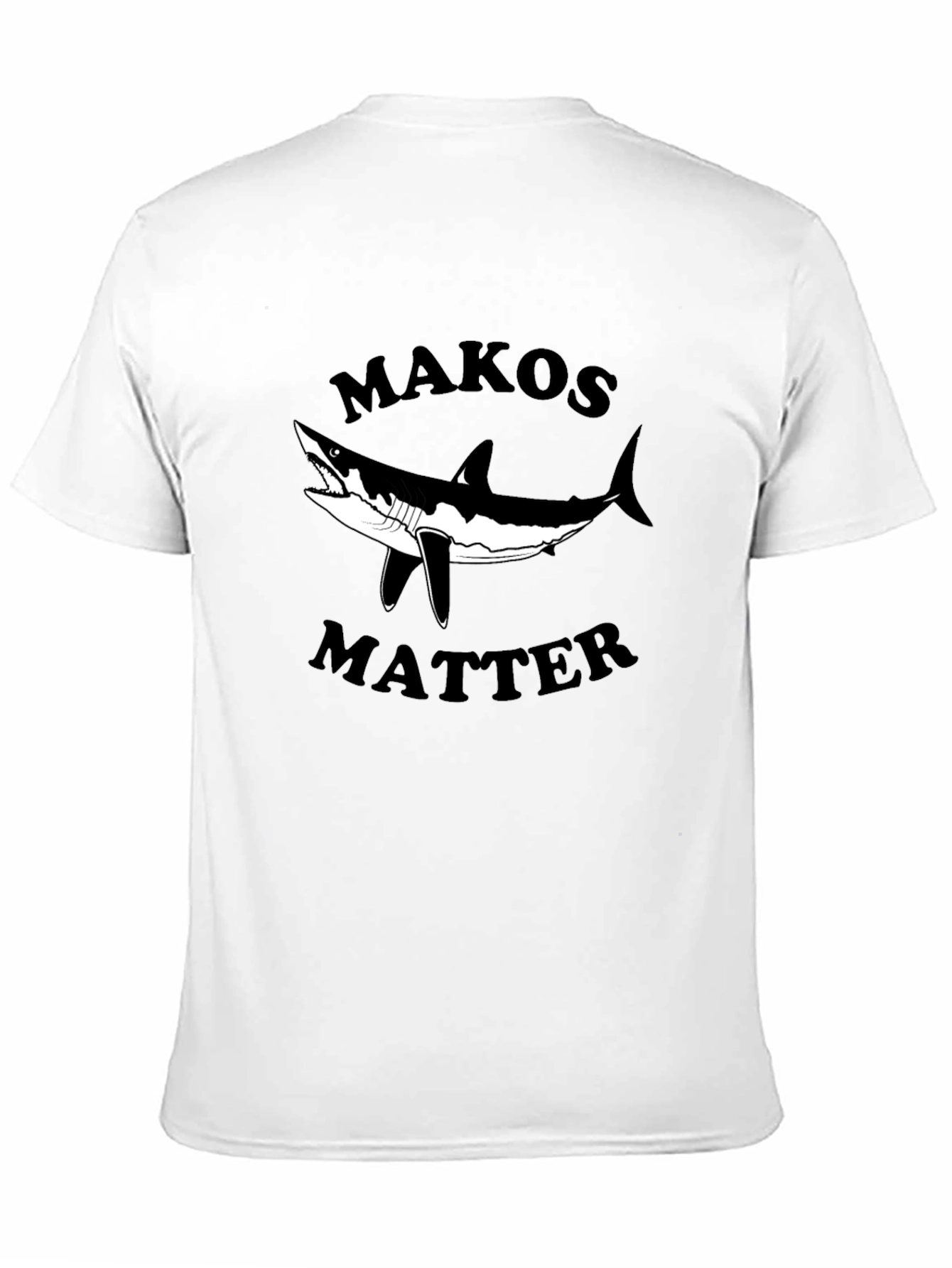 Makos Matter Graphic T-Shirt - Black Cotton Tee