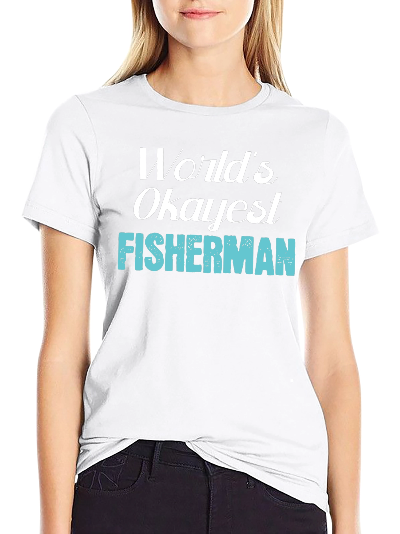 Worlds Okayest Fisherman Graphic Tee