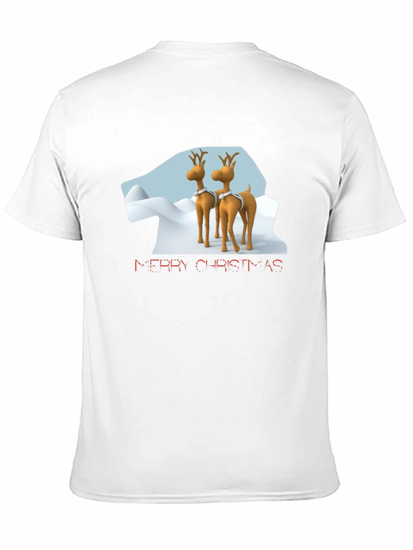 Merry Christmas Reindeer Graphic T-Shirt