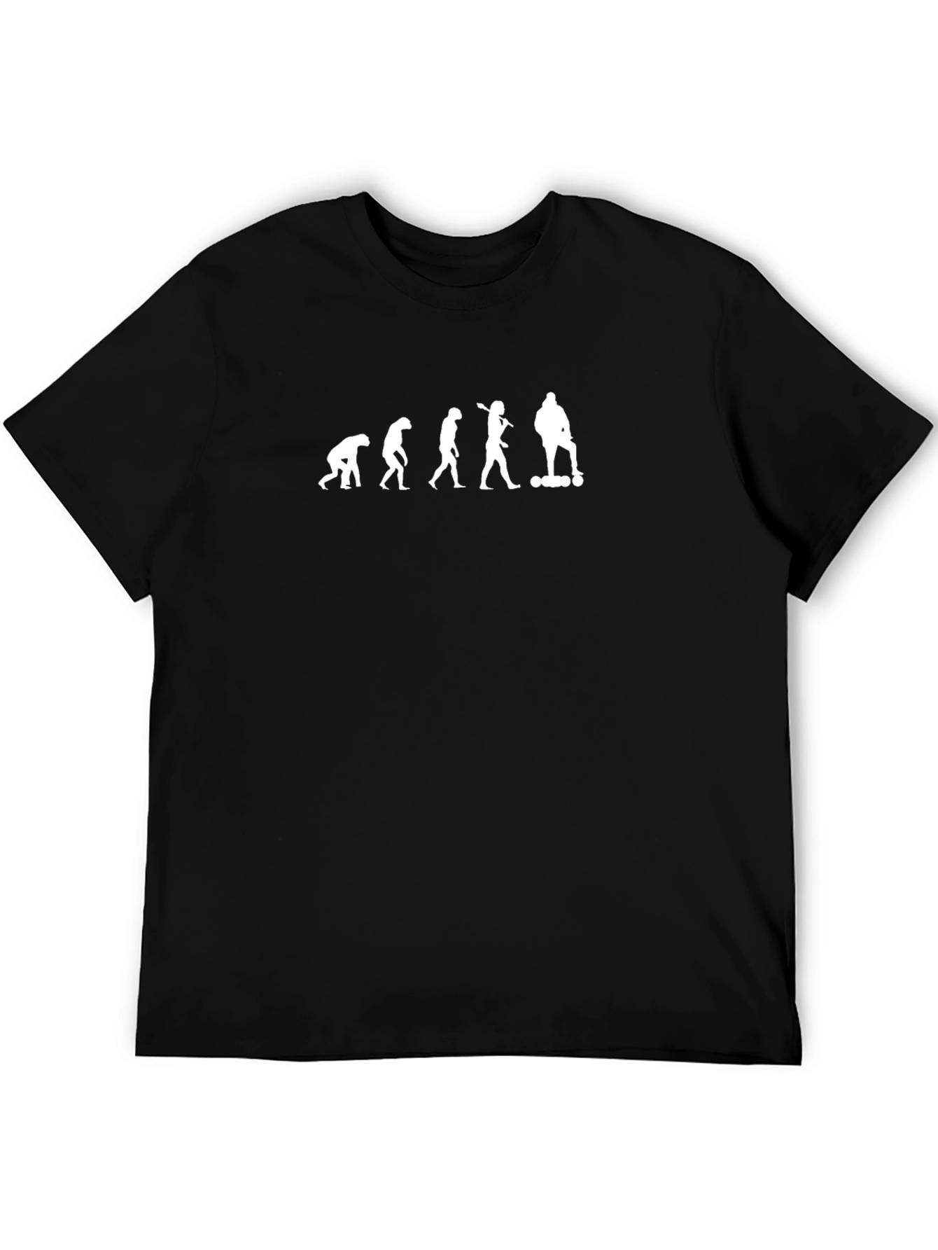 Evolution of Bowling Mens T-Shirt - Black