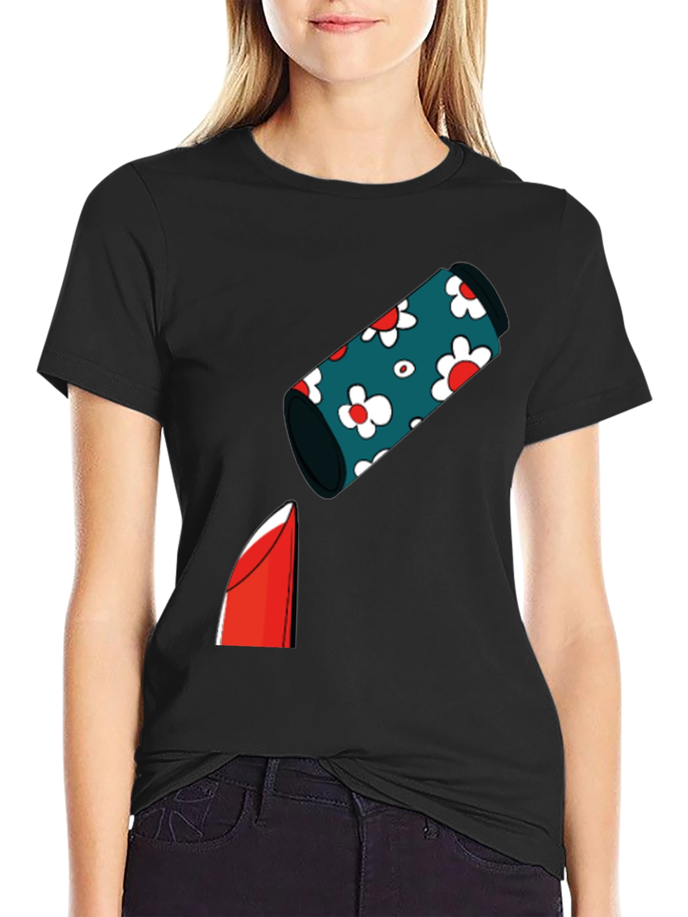 Funky Lipstick Graphic T-Shirt