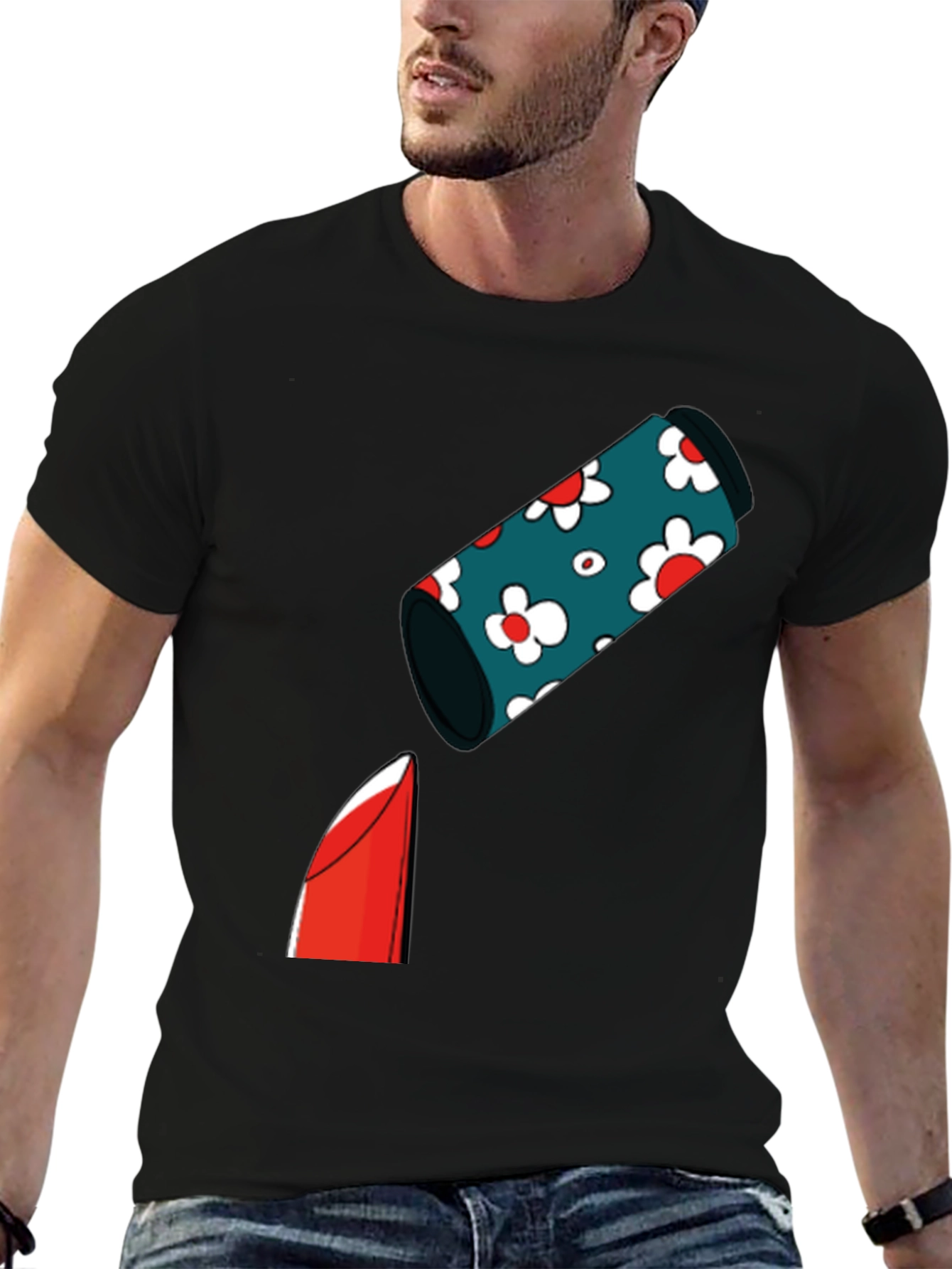 Funky Lipstick Graphic T-Shirt
