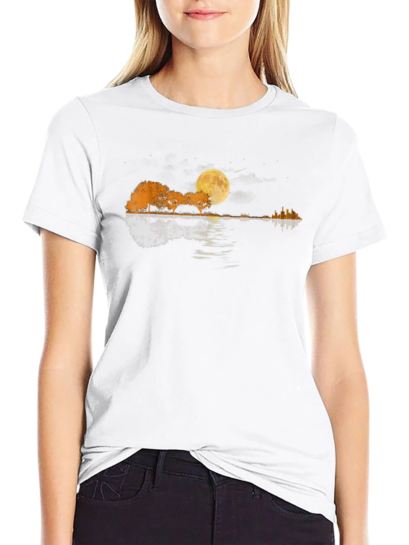 Guitar Landscape Graphic Tee