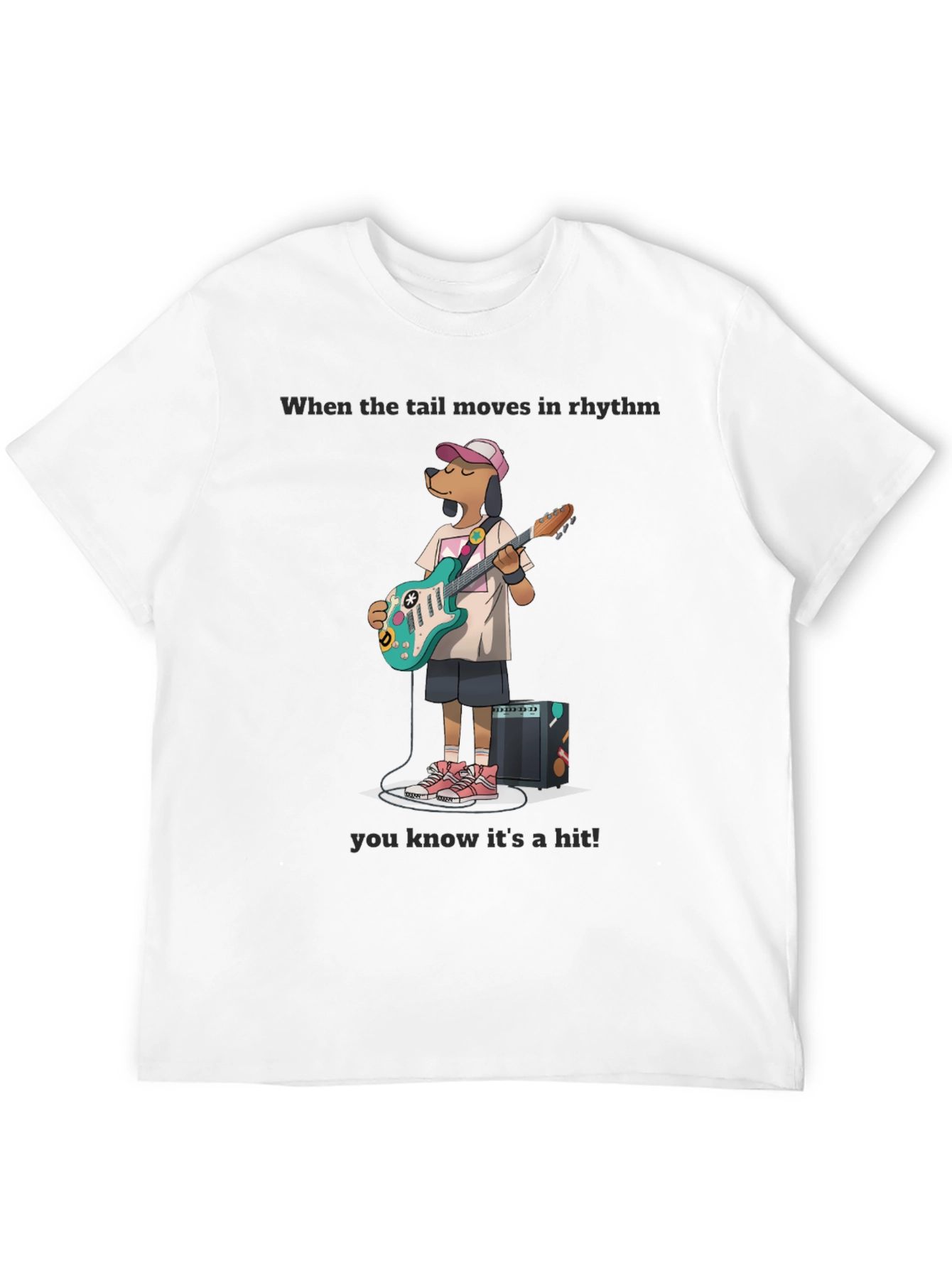 Dog Guitarist T-Shirt - When the Tail Moves