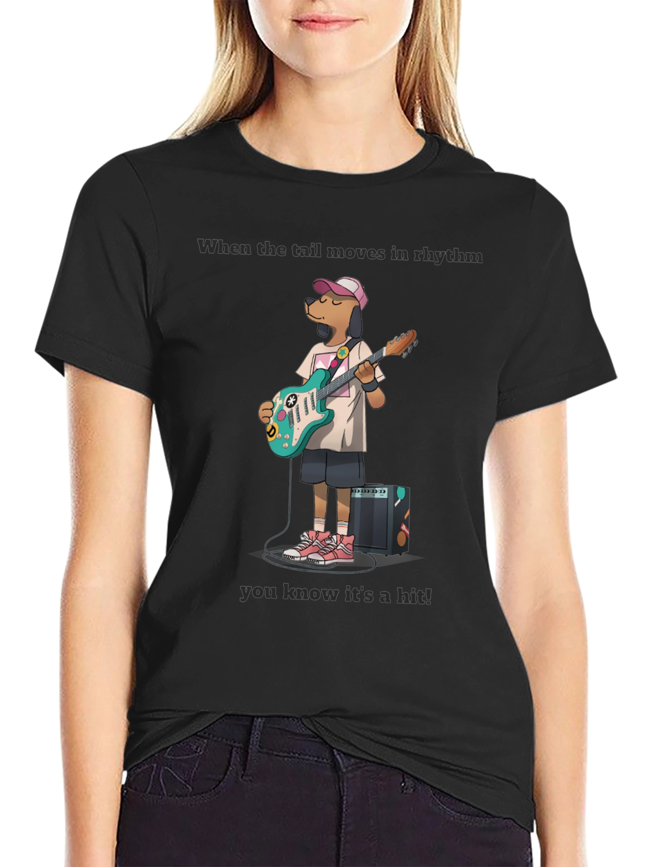 Dog Guitarist T-Shirt - When the Tail Moves