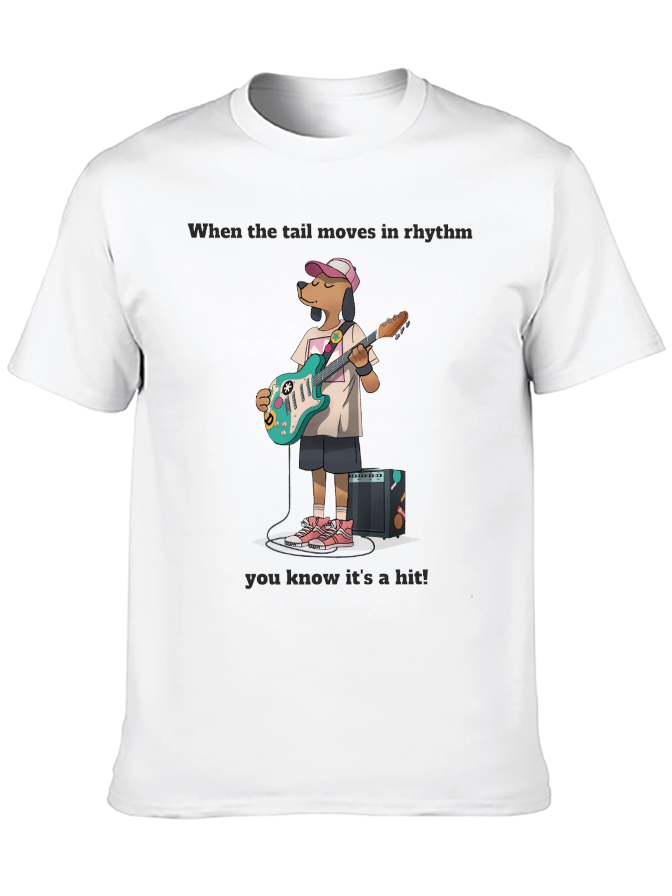 Dog Guitarist T-Shirt - When the Tail Moves