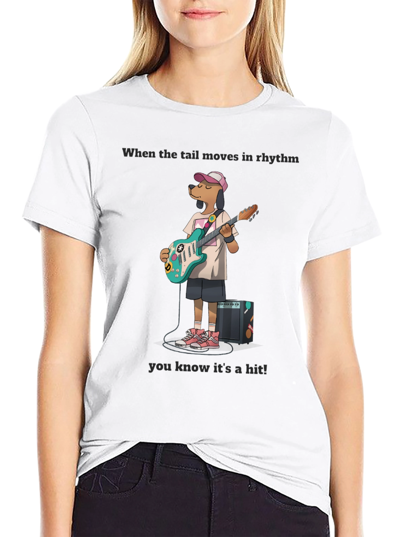 Dog Guitarist T-Shirt - When the Tail Moves