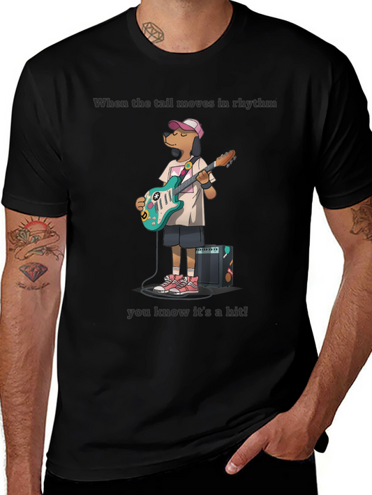 Dog Guitarist T-Shirt - When the Tail Moves