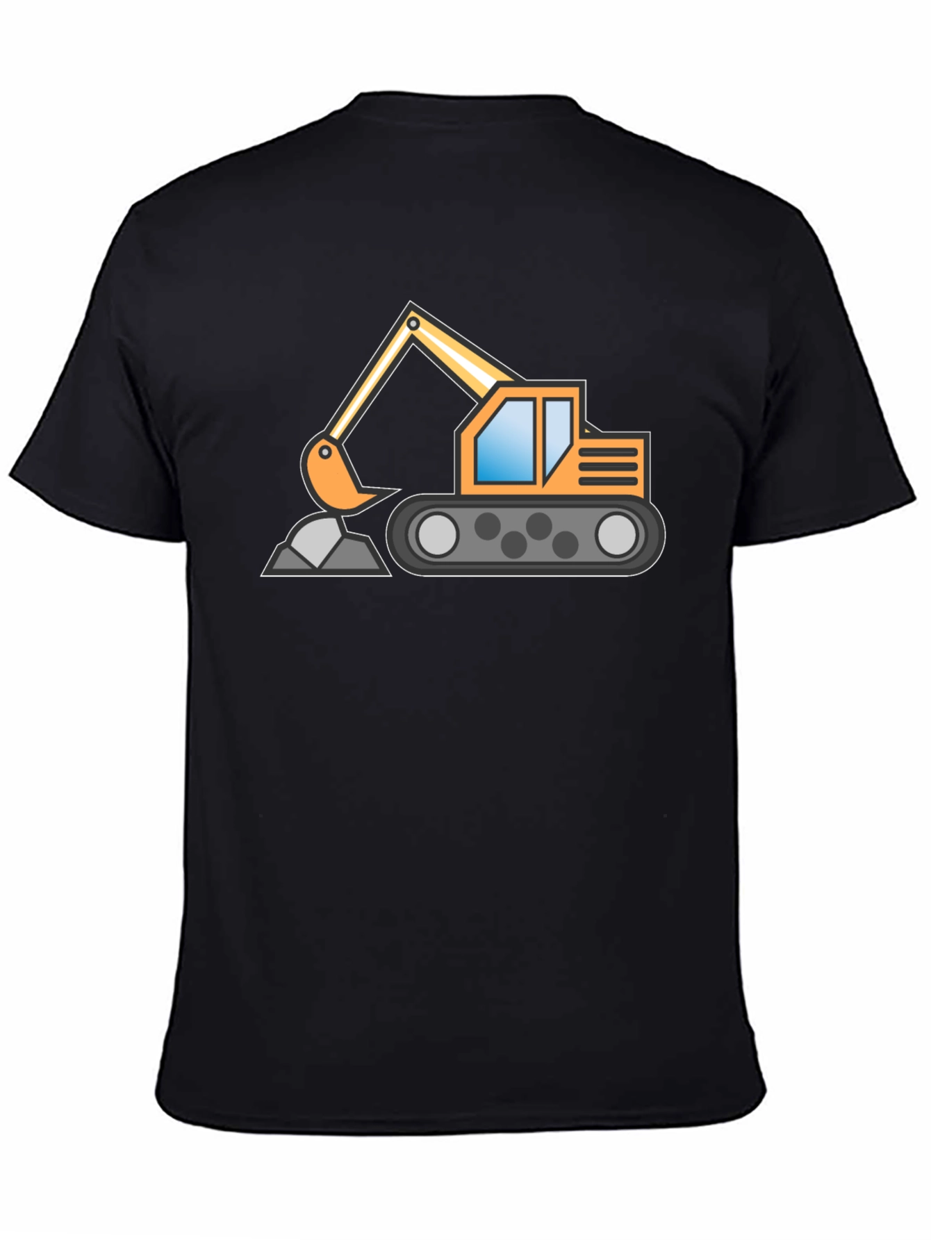 Excavator Graphic Tee - Construction Vehicle Shirt