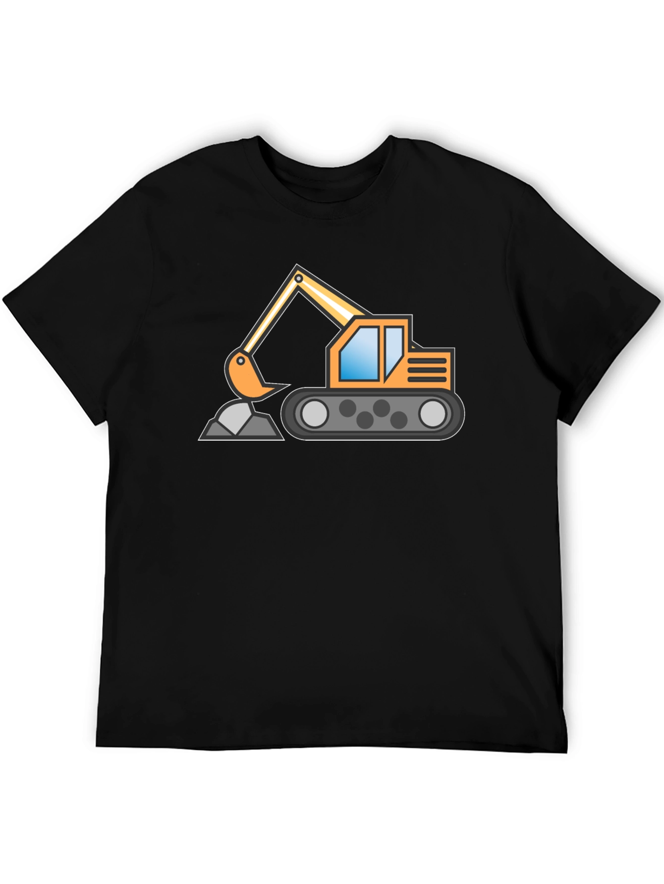 Excavator Graphic Tee - Construction Vehicle Shirt