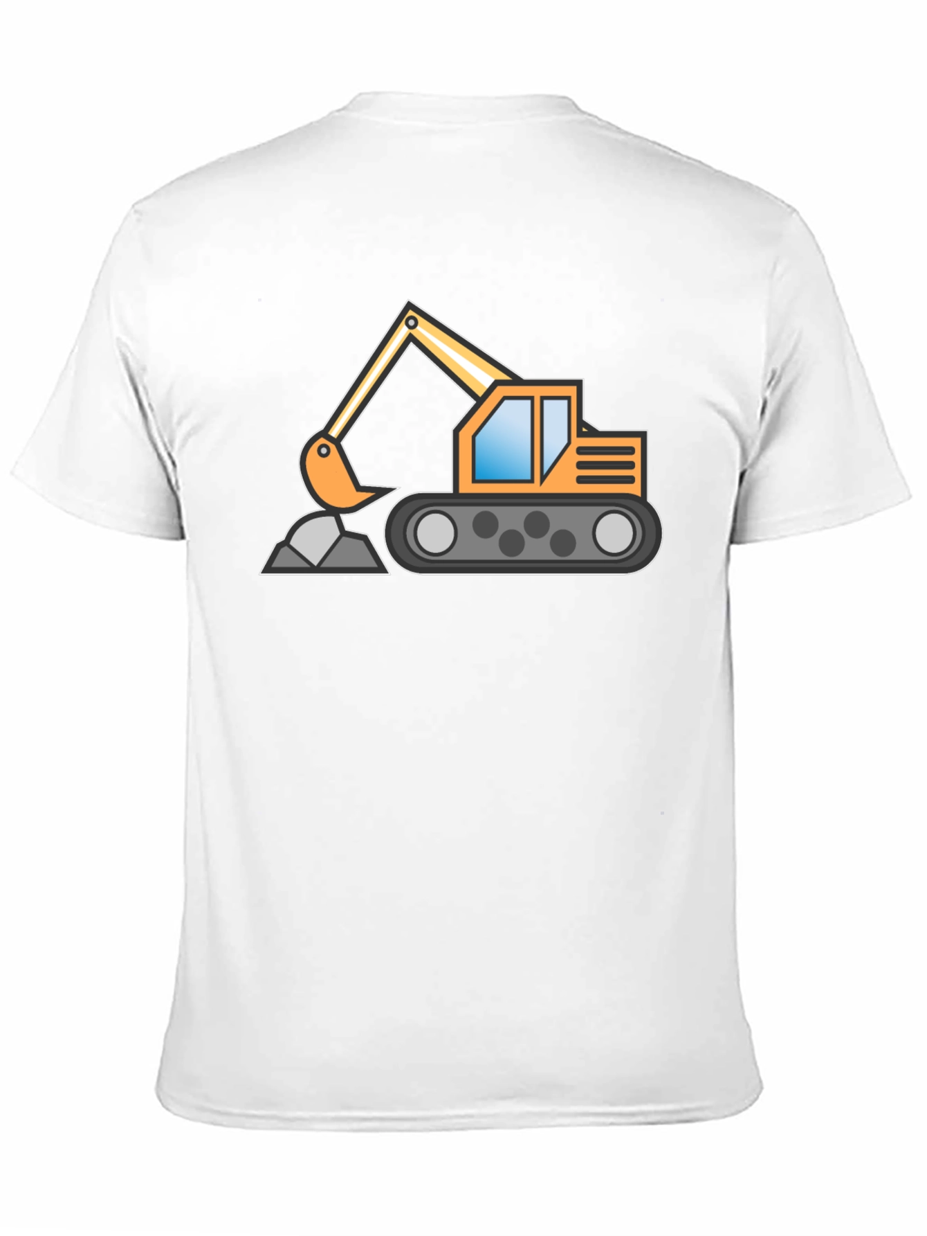 Excavator Graphic Tee - Construction Vehicle Shirt