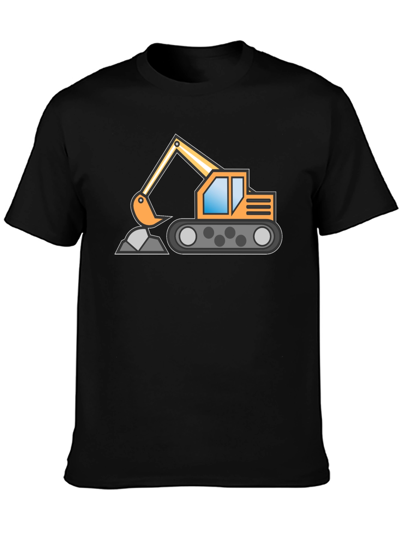Excavator Graphic Tee - Construction Vehicle Shirt