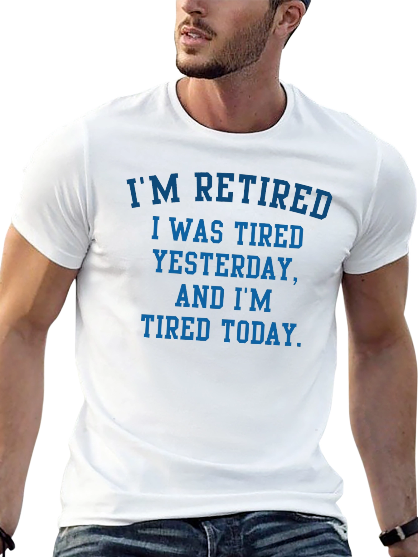 Retired Tired T-Shirt - Funny Retirement Gift Tee