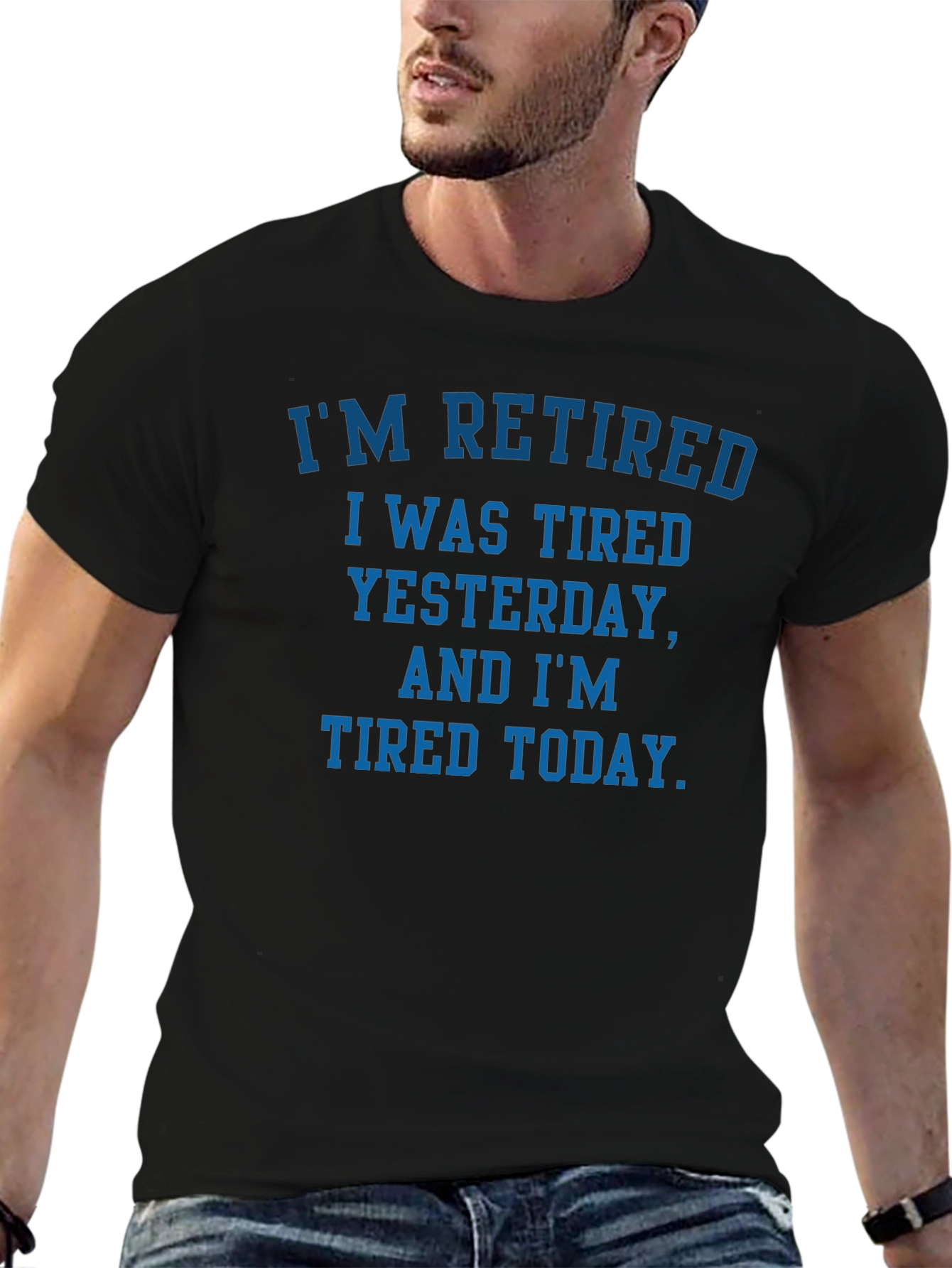 Retired Tired T-Shirt - Funny Retirement Gift Tee