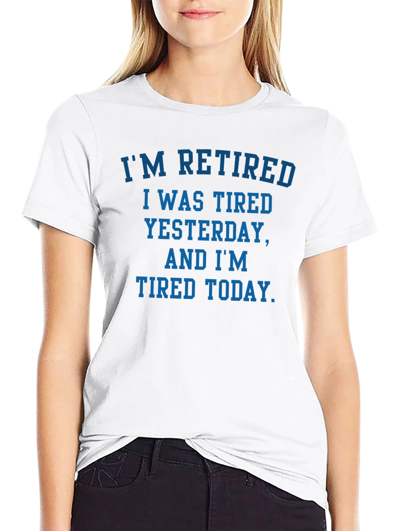 Retired Tired T-Shirt - Funny Retirement Gift Tee