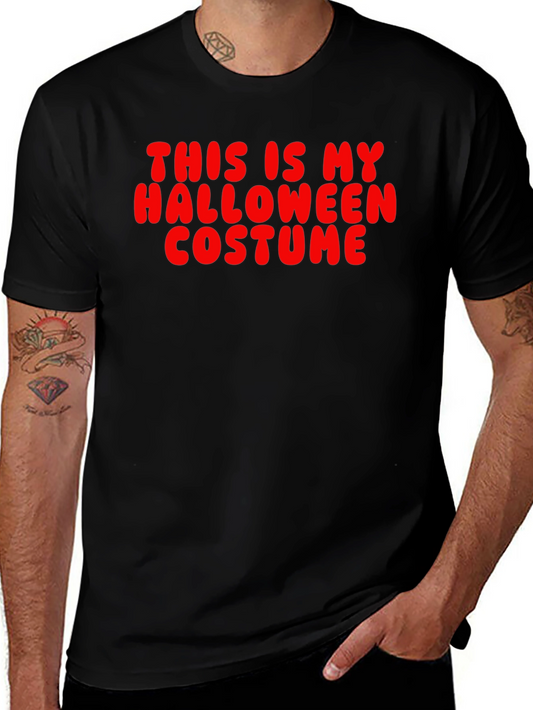 Funny Halloween Costume T-Shirt - Red Text