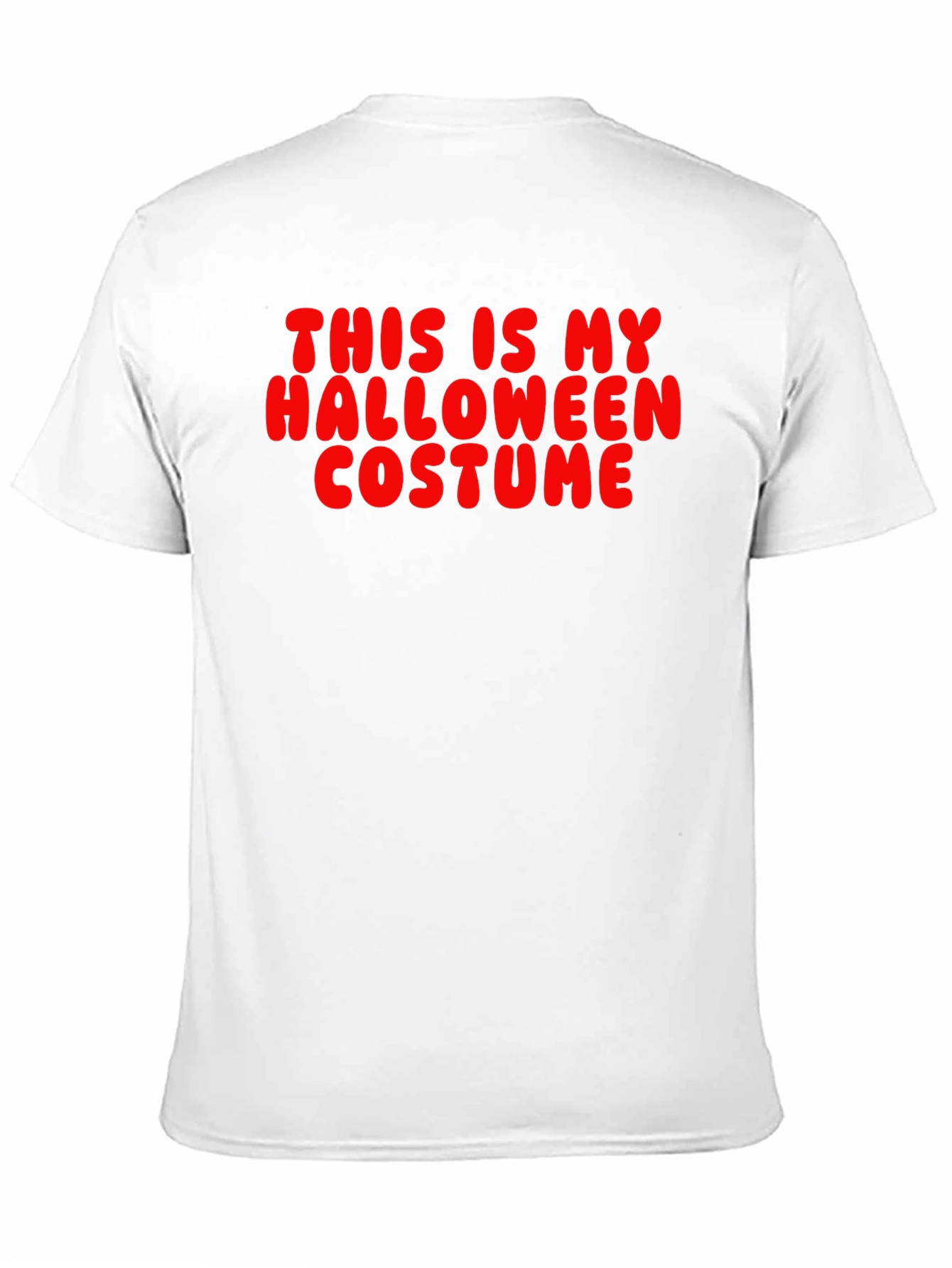 Funny Halloween Costume T-Shirt - Red Text