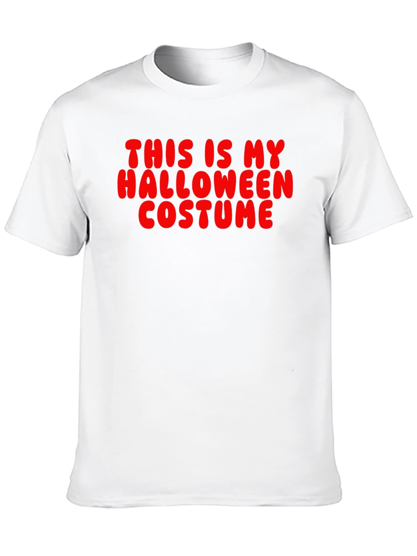 Funny Halloween Costume T-Shirt - Red Text