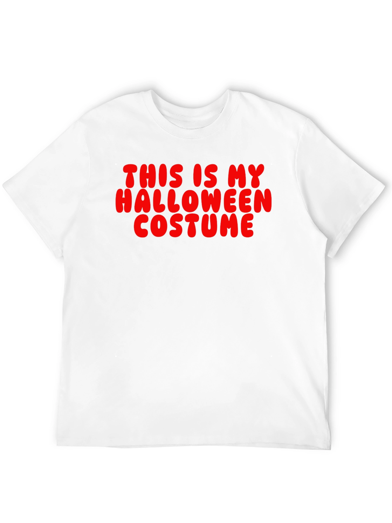Funny Halloween Costume T-Shirt - Red Text