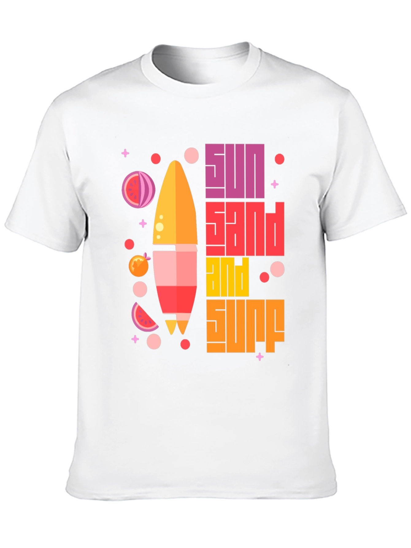 Sun Sand Surf Graphic Tee - Black