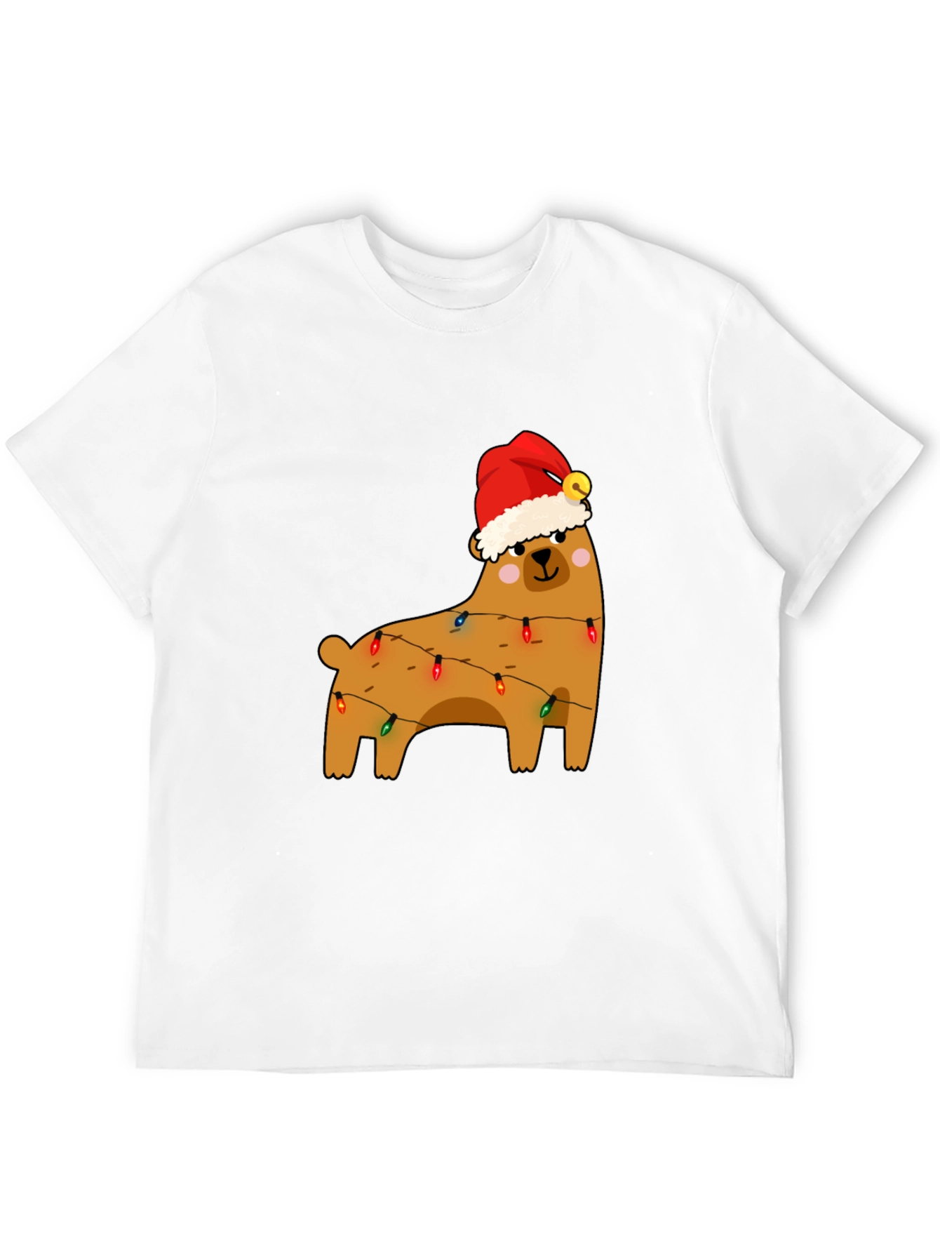 Festive Bear Christmas Lights T-Shirt