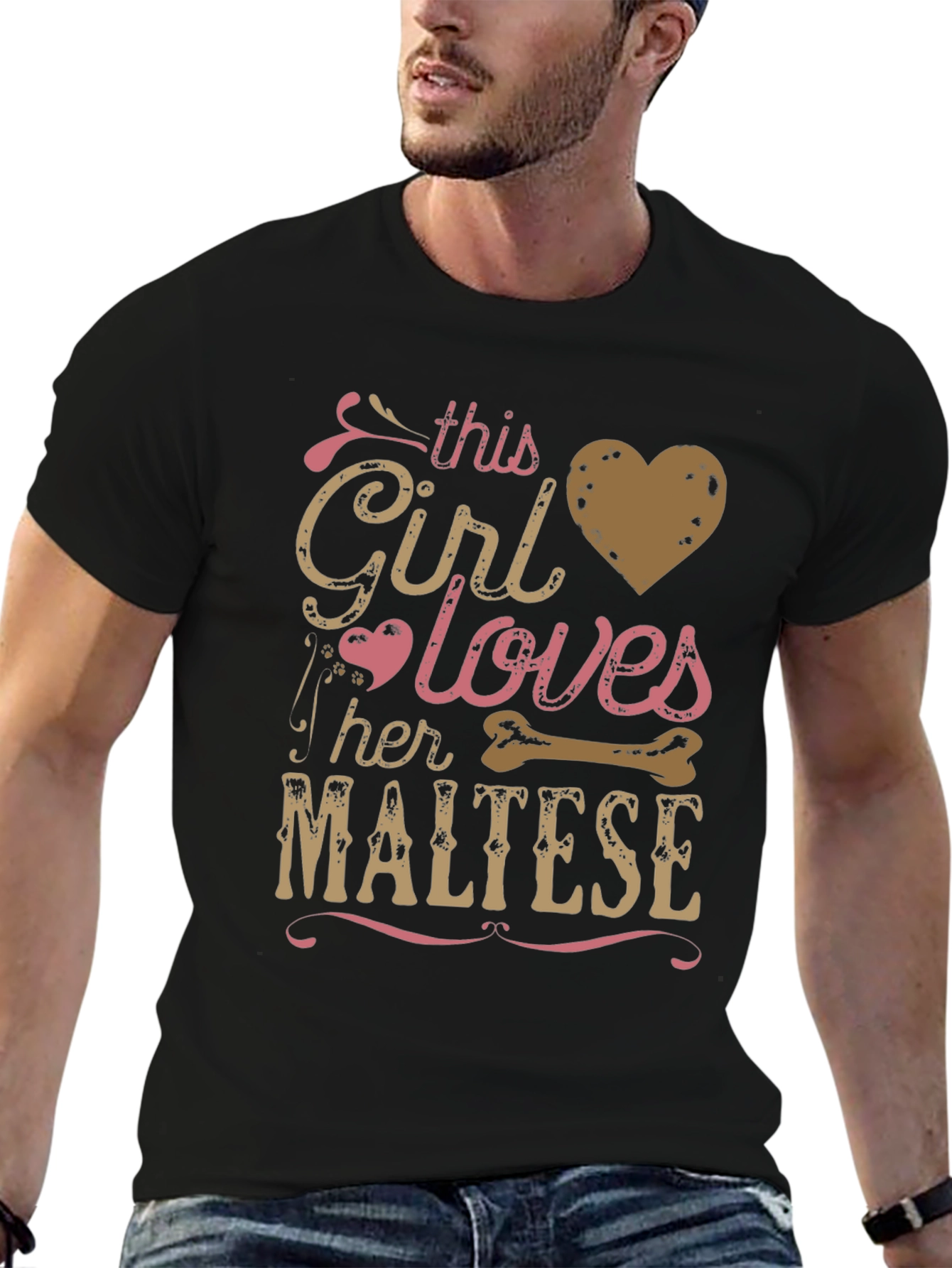 This Girl Loves Her Maltese T-Shirt Dog Lover Gift