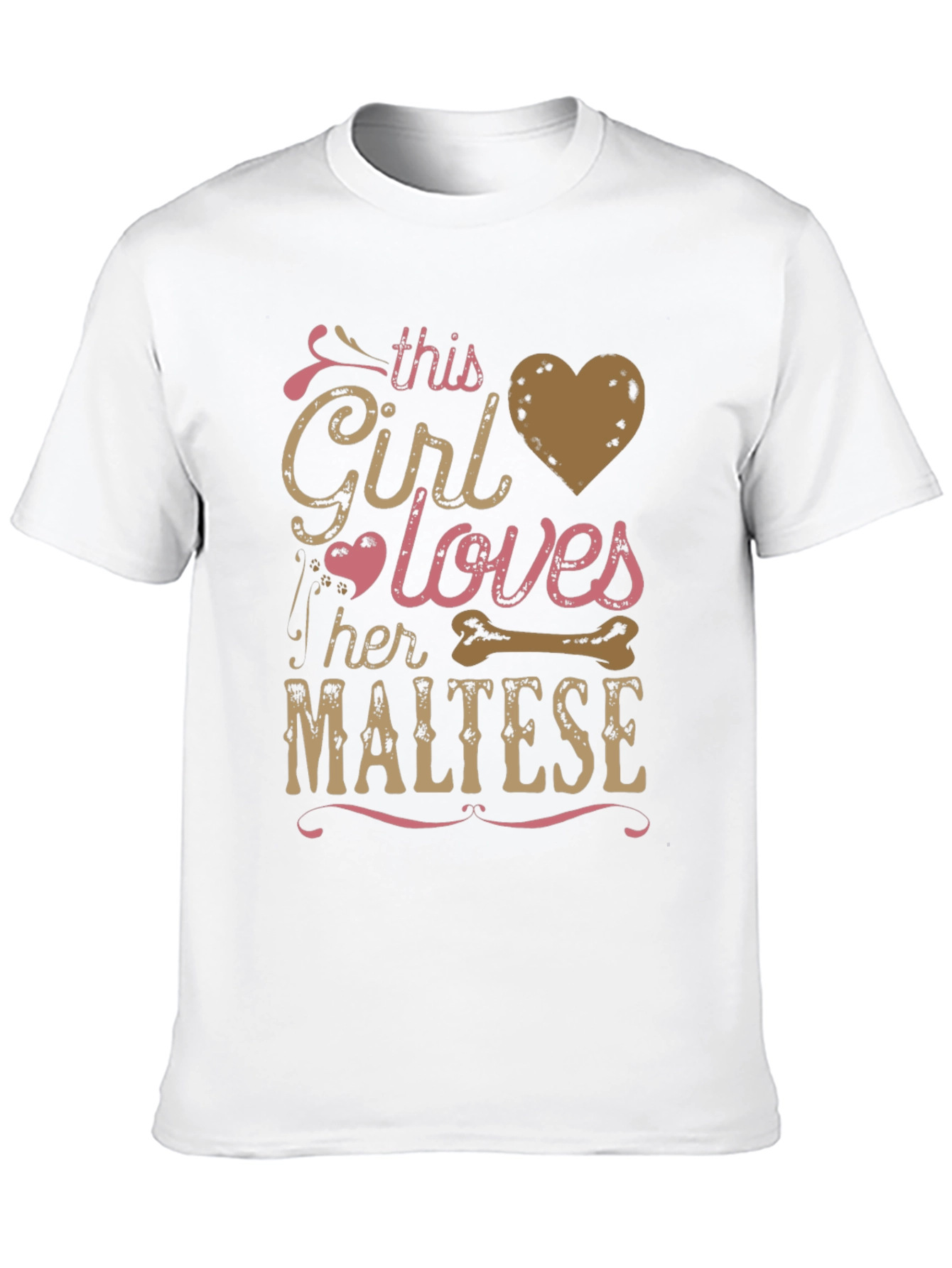This Girl Loves Her Maltese T-Shirt Dog Lover Gift