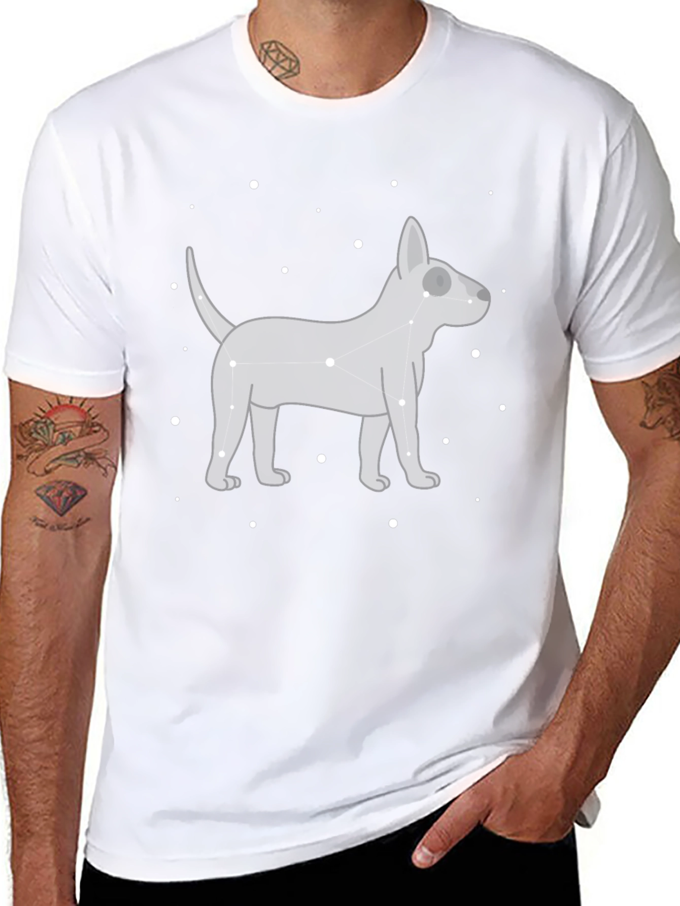 Dog Constellation Graphic T-Shirt
