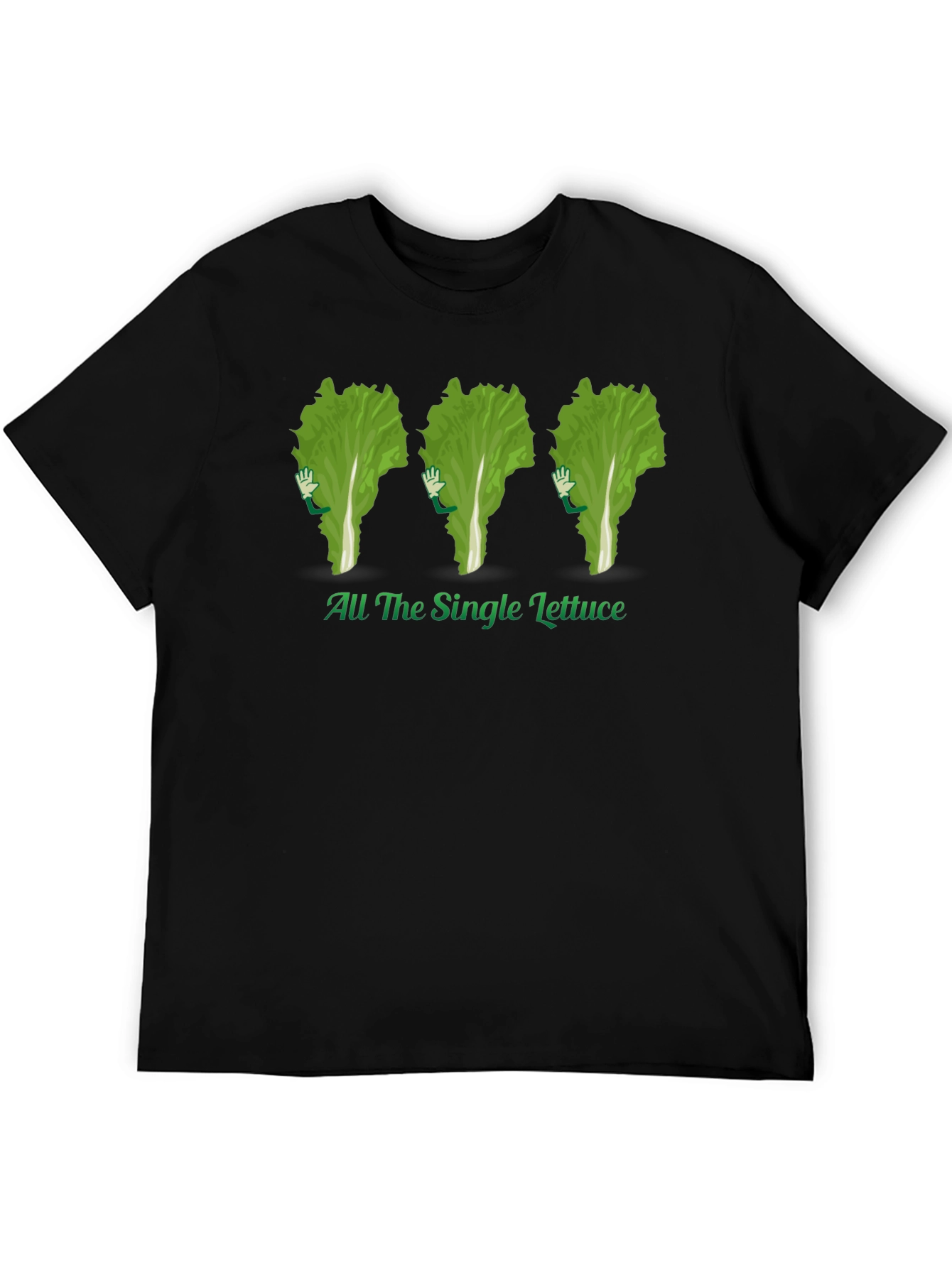 All The Single Lettuce T-Shirt - Black