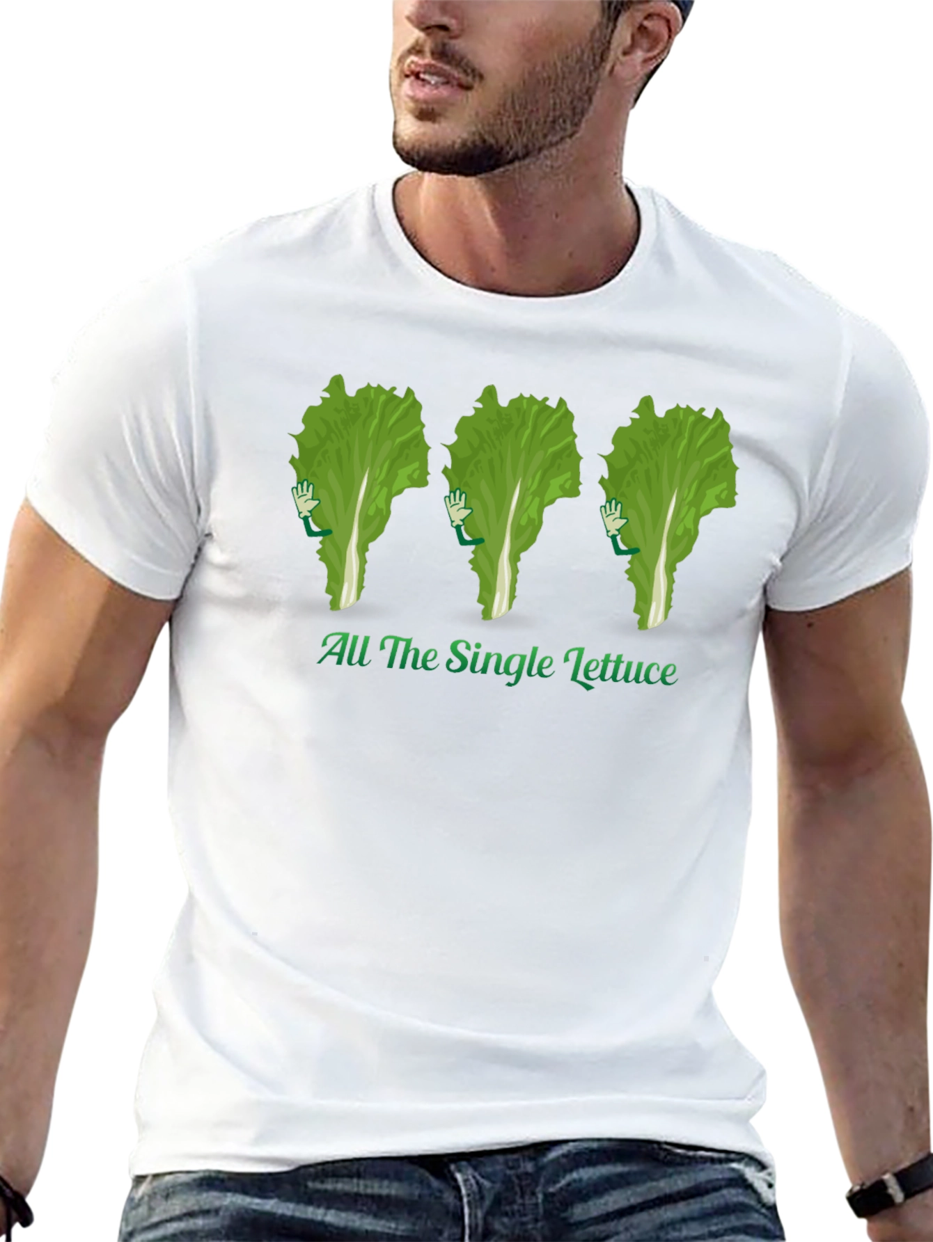 All The Single Lettuce T-Shirt - Black