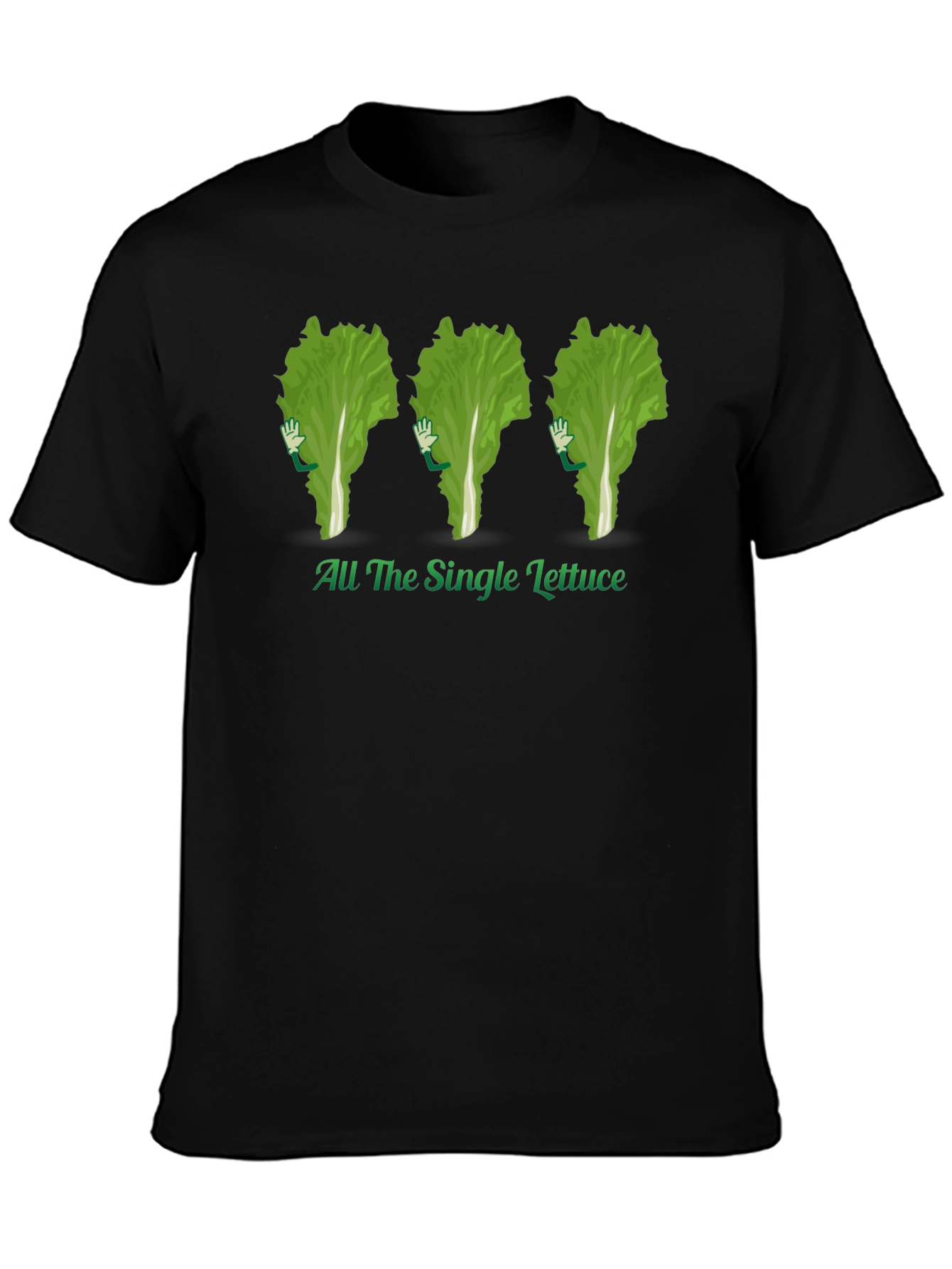 All The Single Lettuce T-Shirt - Black