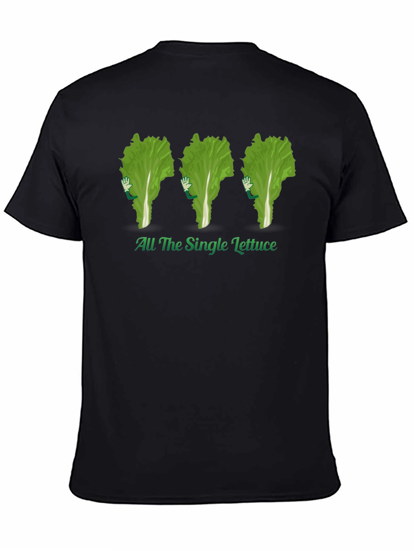 All The Single Lettuce T-Shirt - Black