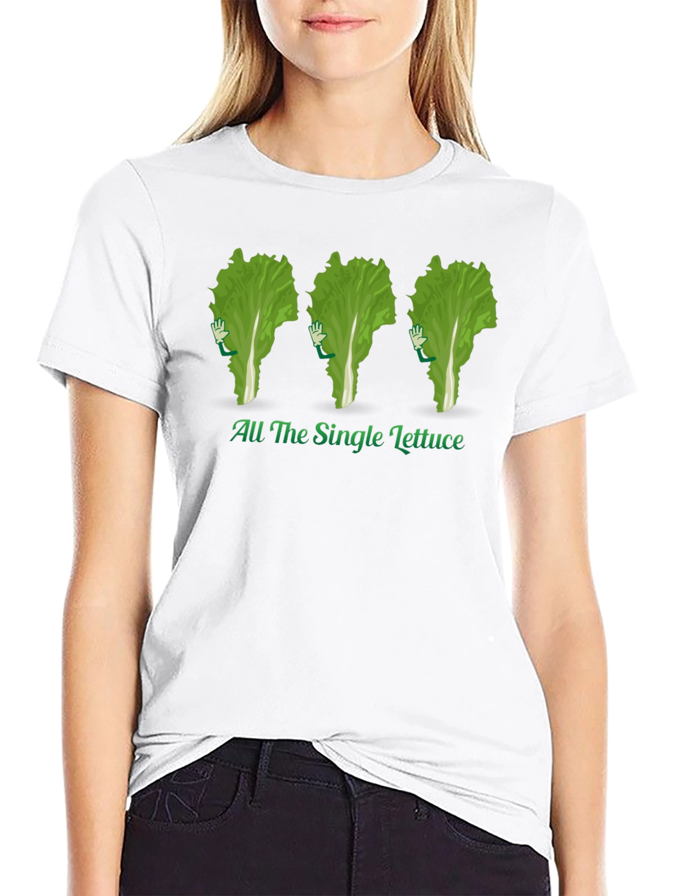 All The Single Lettuce T-Shirt - Black