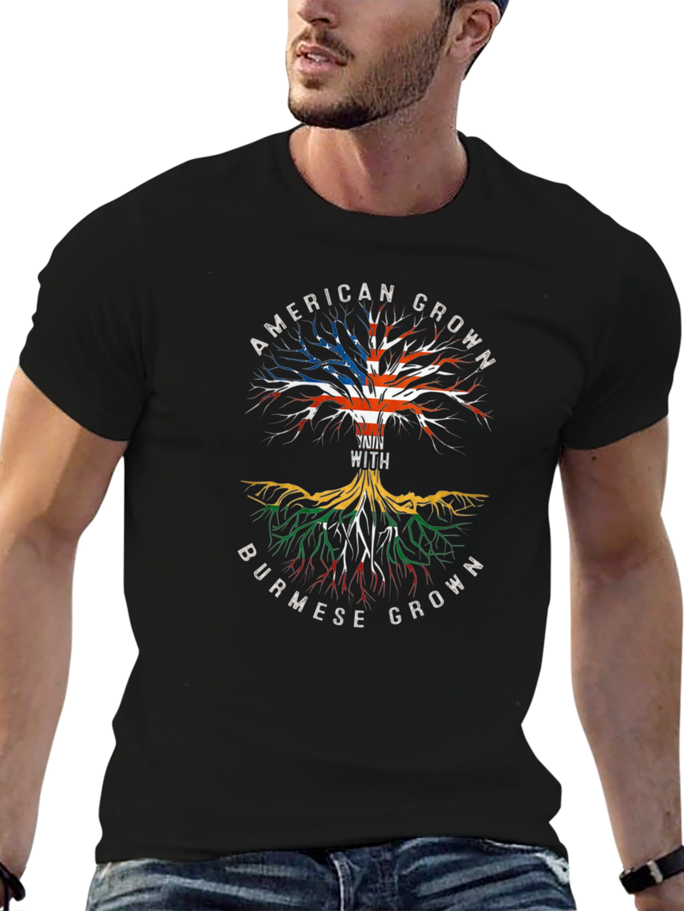American Grown with Burmese Roots T-Shirt