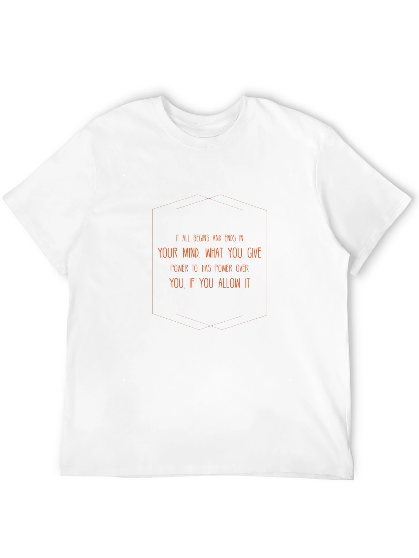 Mind Power Quote Graphic Tee - Black