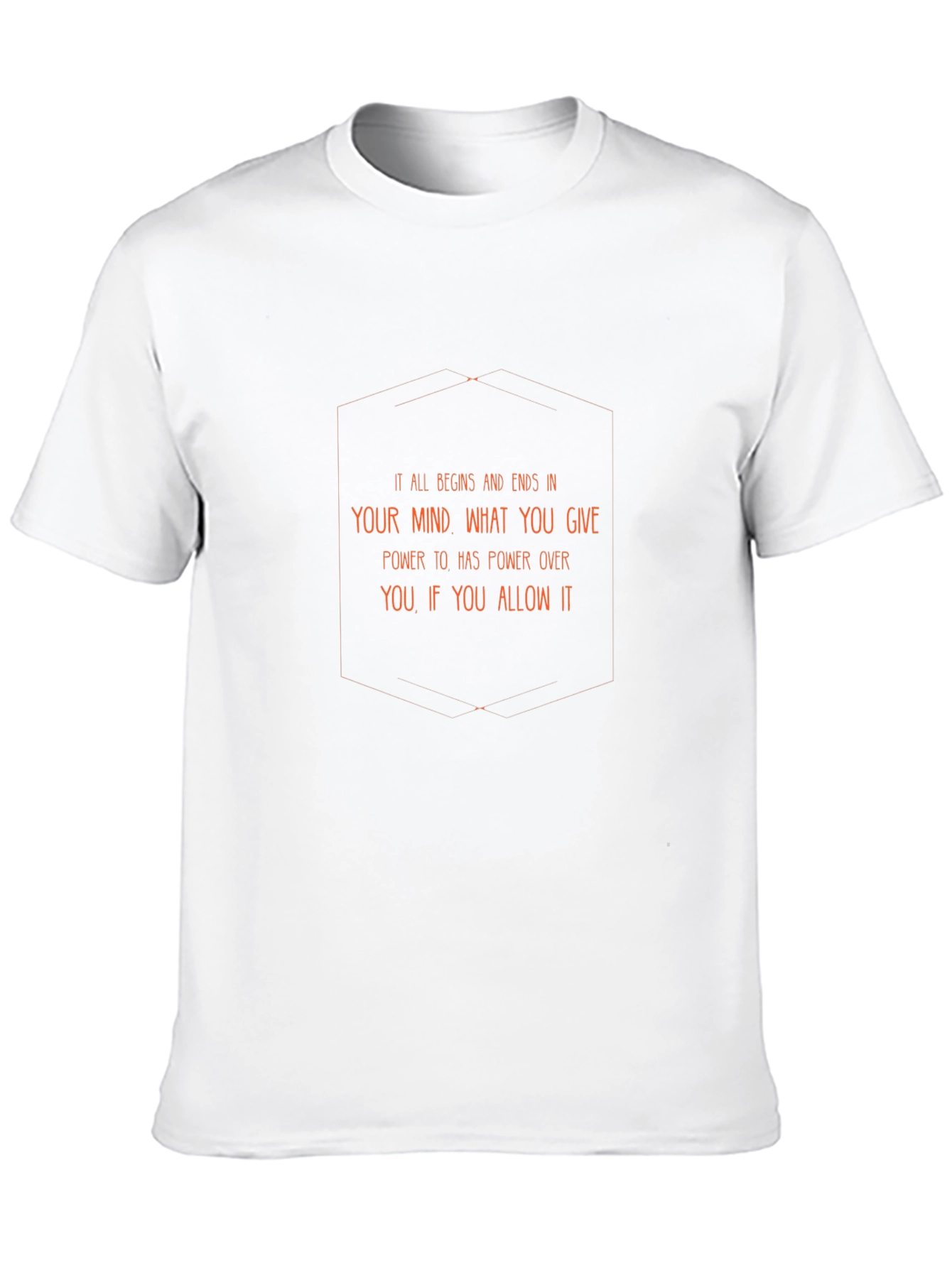 Mind Power Quote Graphic Tee - Black