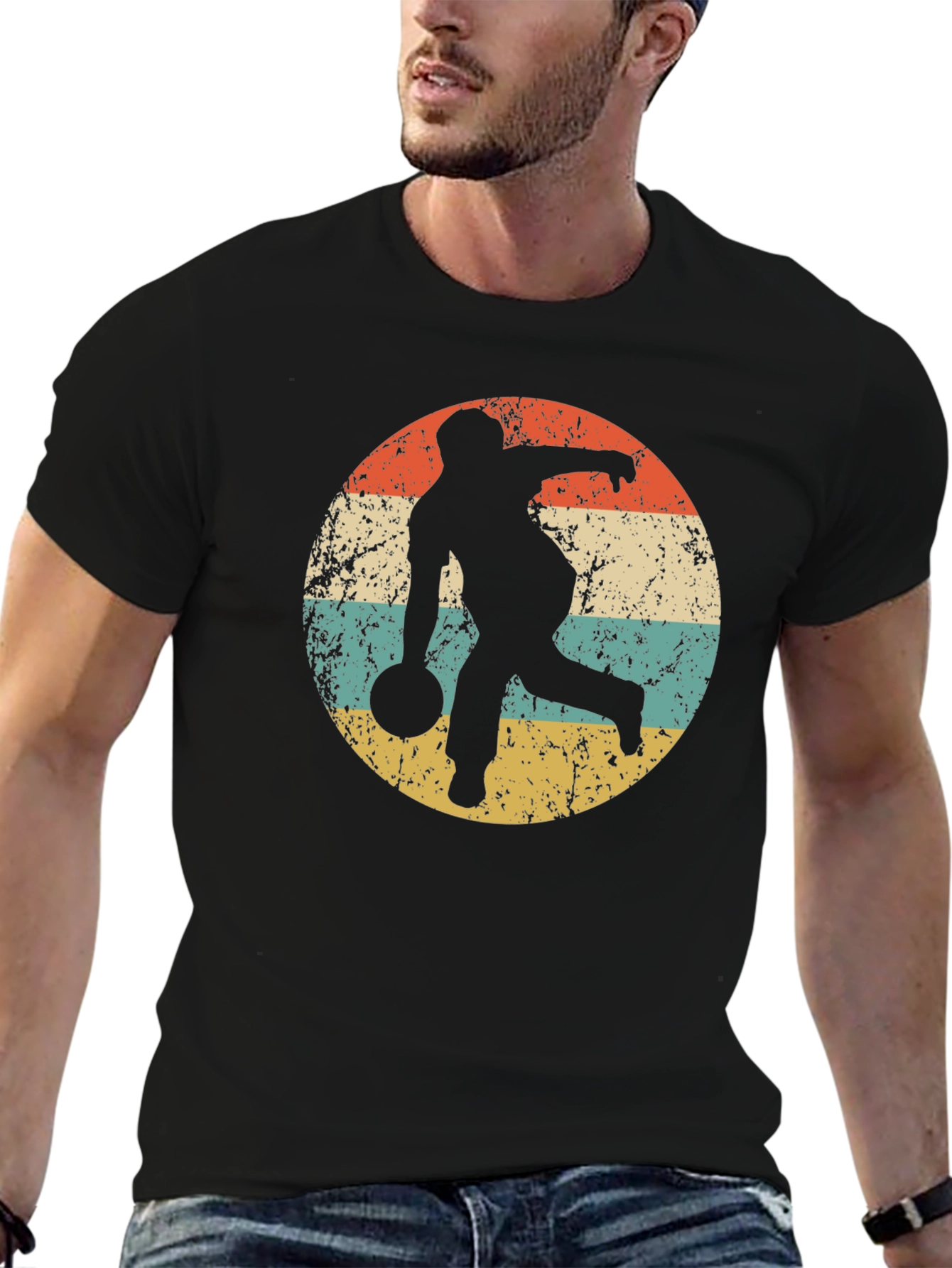 Retro Bowling T-Shirt - Strike Design
