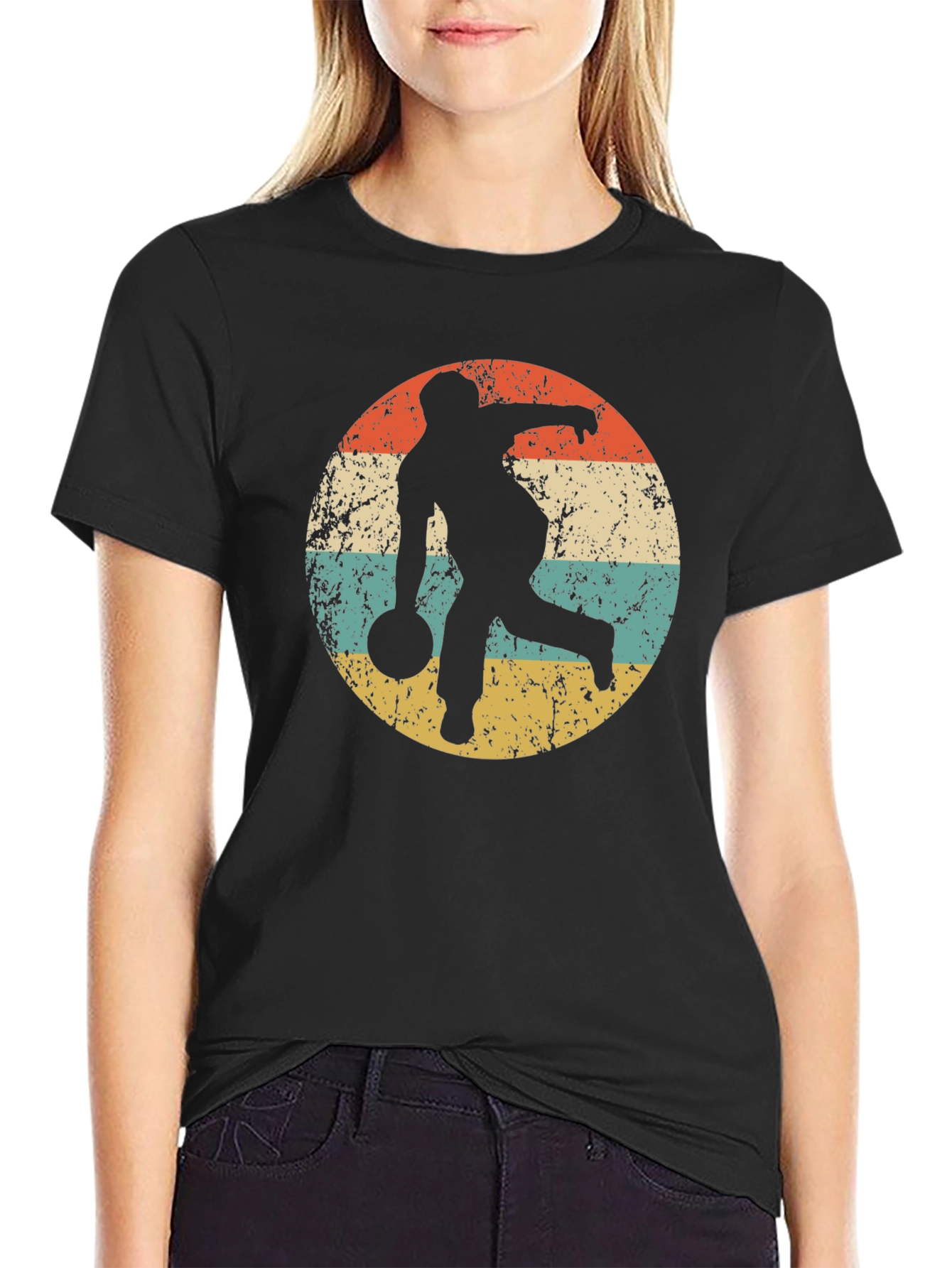 Retro Bowling T-Shirt - Strike Design