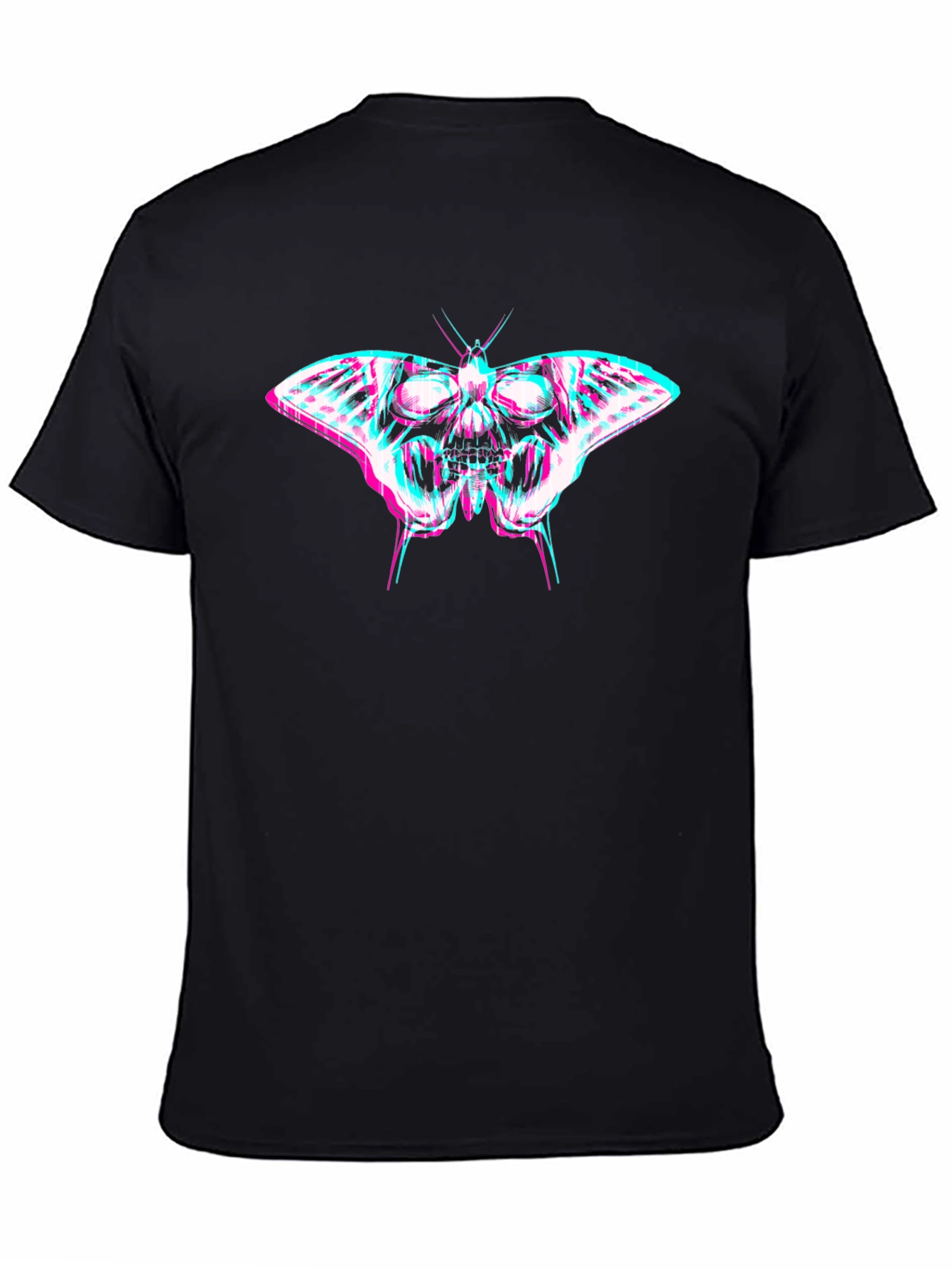 Skull Butterfly Graphic Print T-Shirt
